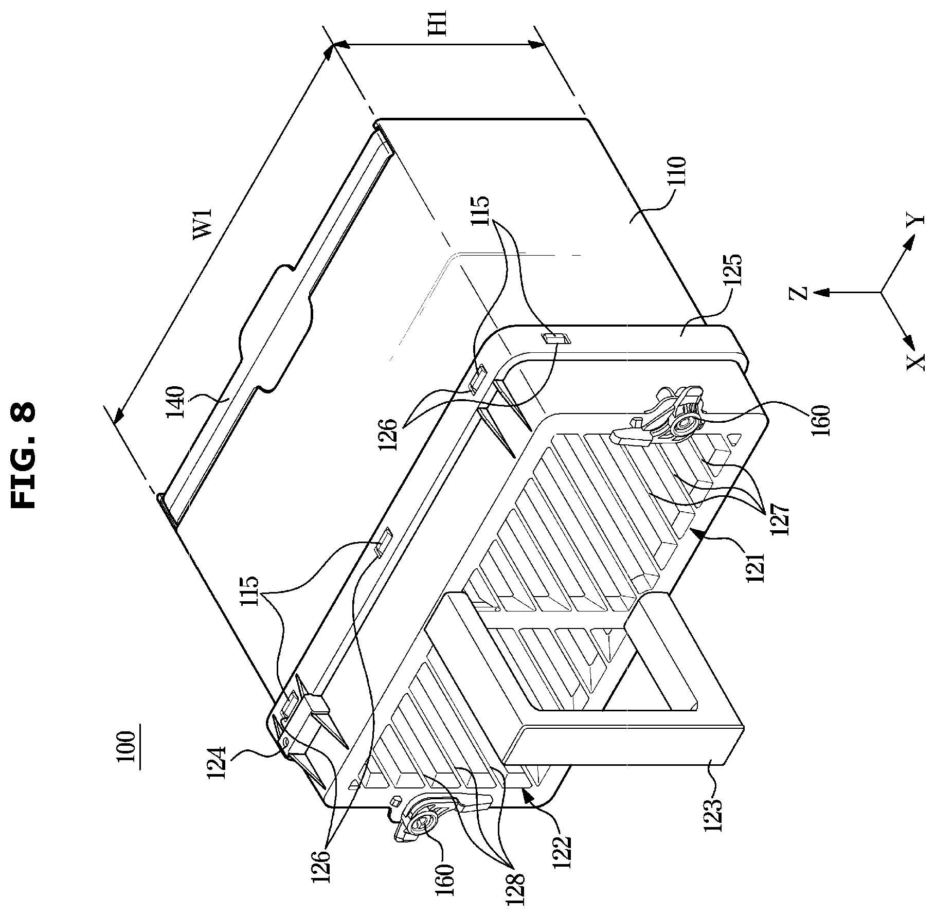Patent US12338570 Figure 8 – Dryer