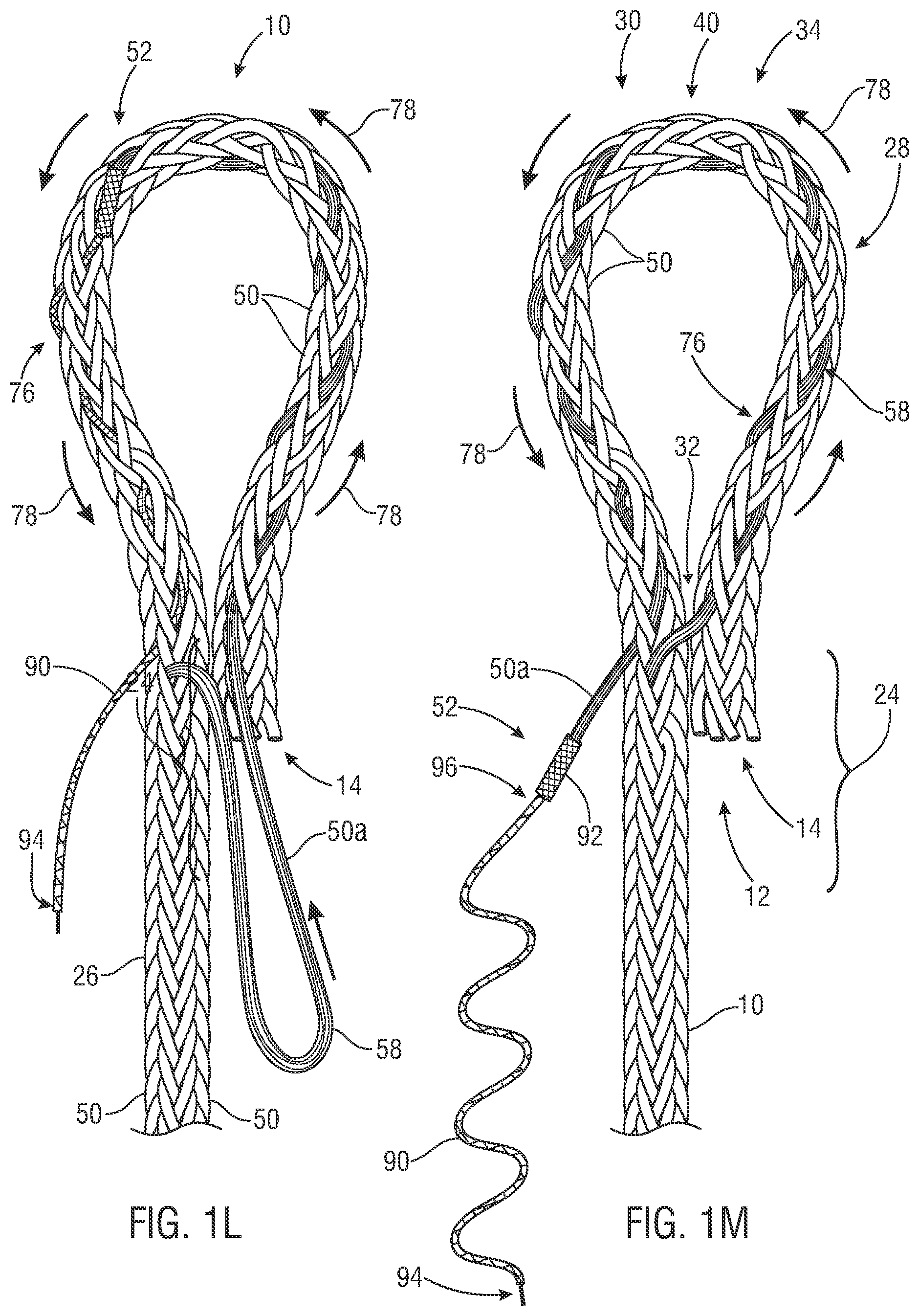 Patent US12338577 Figure 7 – Rope eye splice and systems, apparatus and methods for forming an eye in a rope