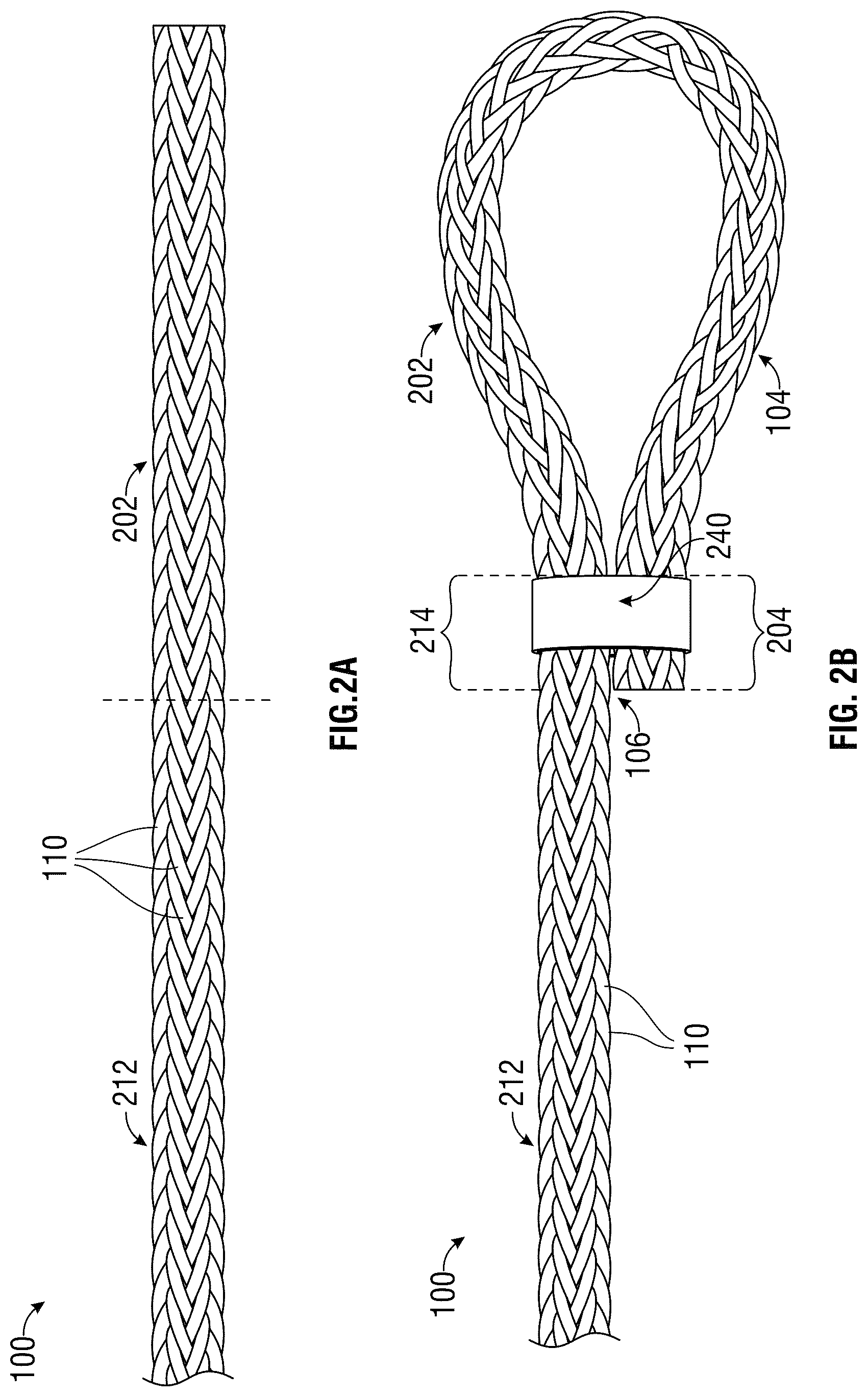 Patent US12338577 Figure 10 – Rope eye splice and systems, apparatus and methods for forming an eye in a rope