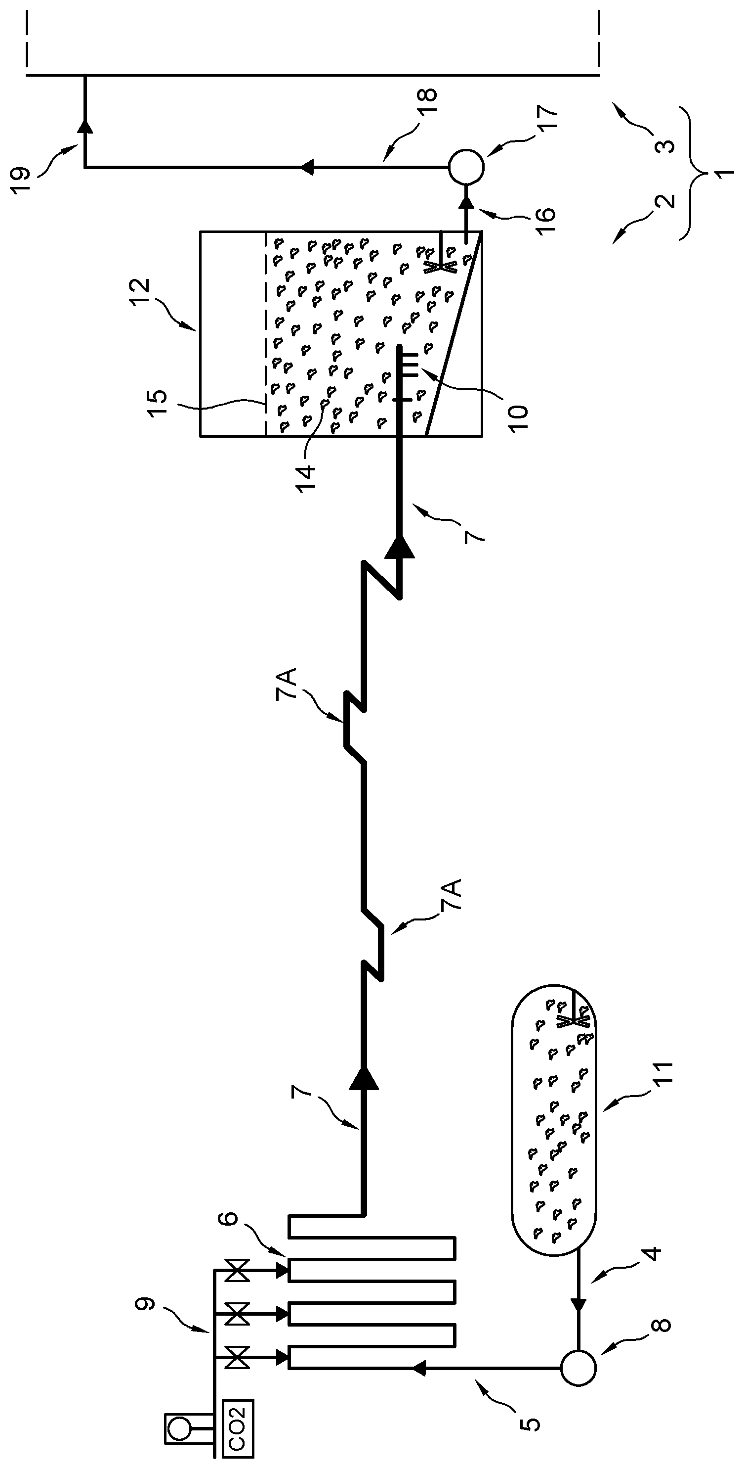Patent US12338580 Figure 1 – Process for producing coloured cardboard in a cardboard production apparatus, and coloured produced by such a process