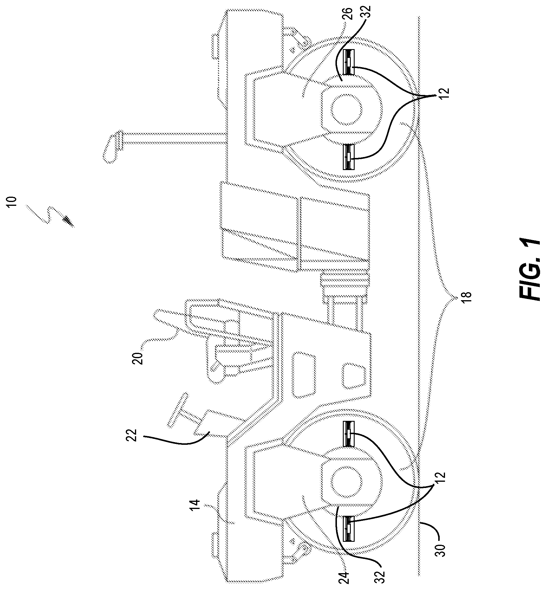 Patent US12338585 Figure 1 – Converting vibration energy to electrical energy in a vibratory compaction machine