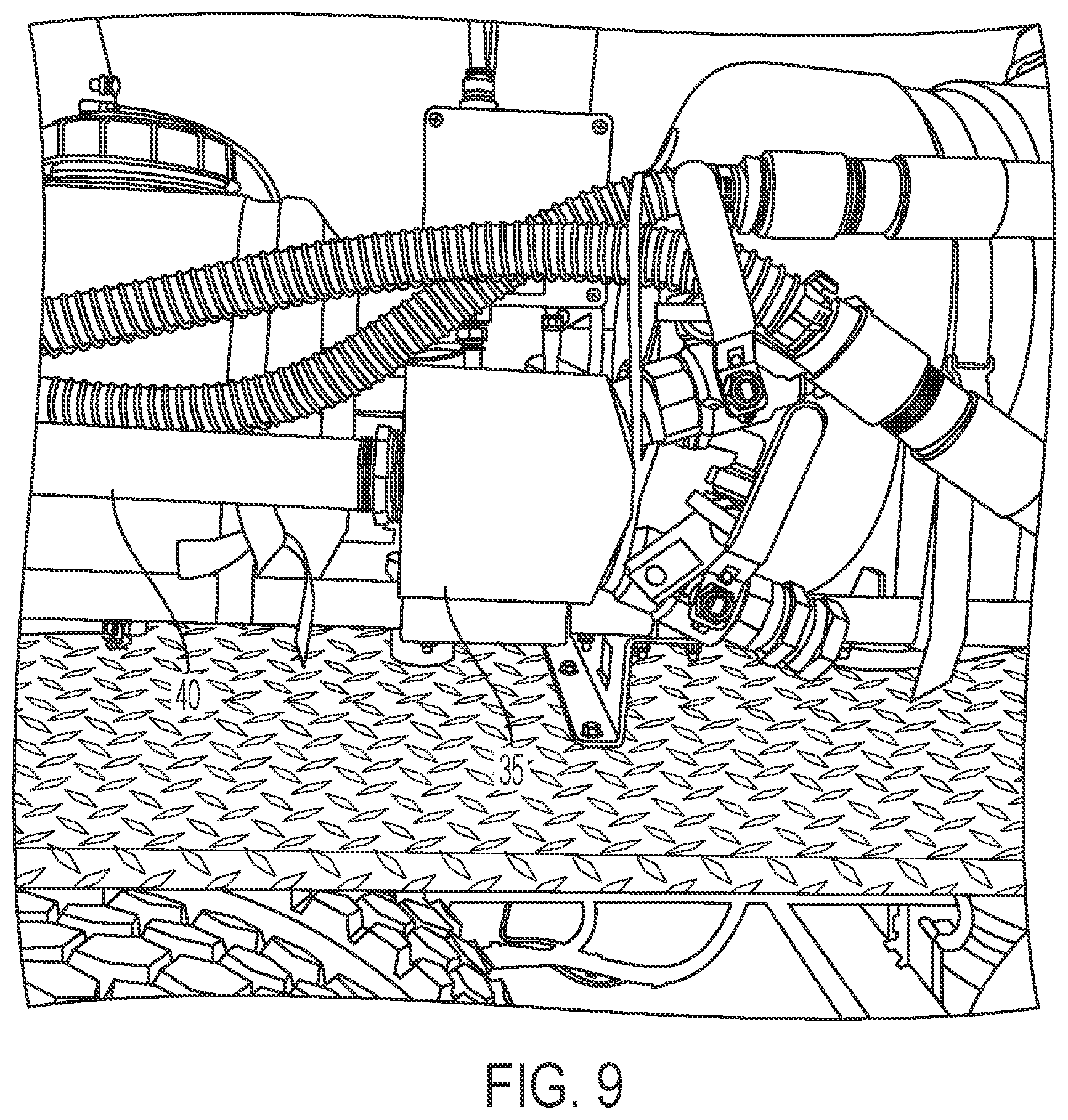 Patent US12338586 Figure 9 – Method and apparatus for creating an overlay to reinforce and repair hard surfaces