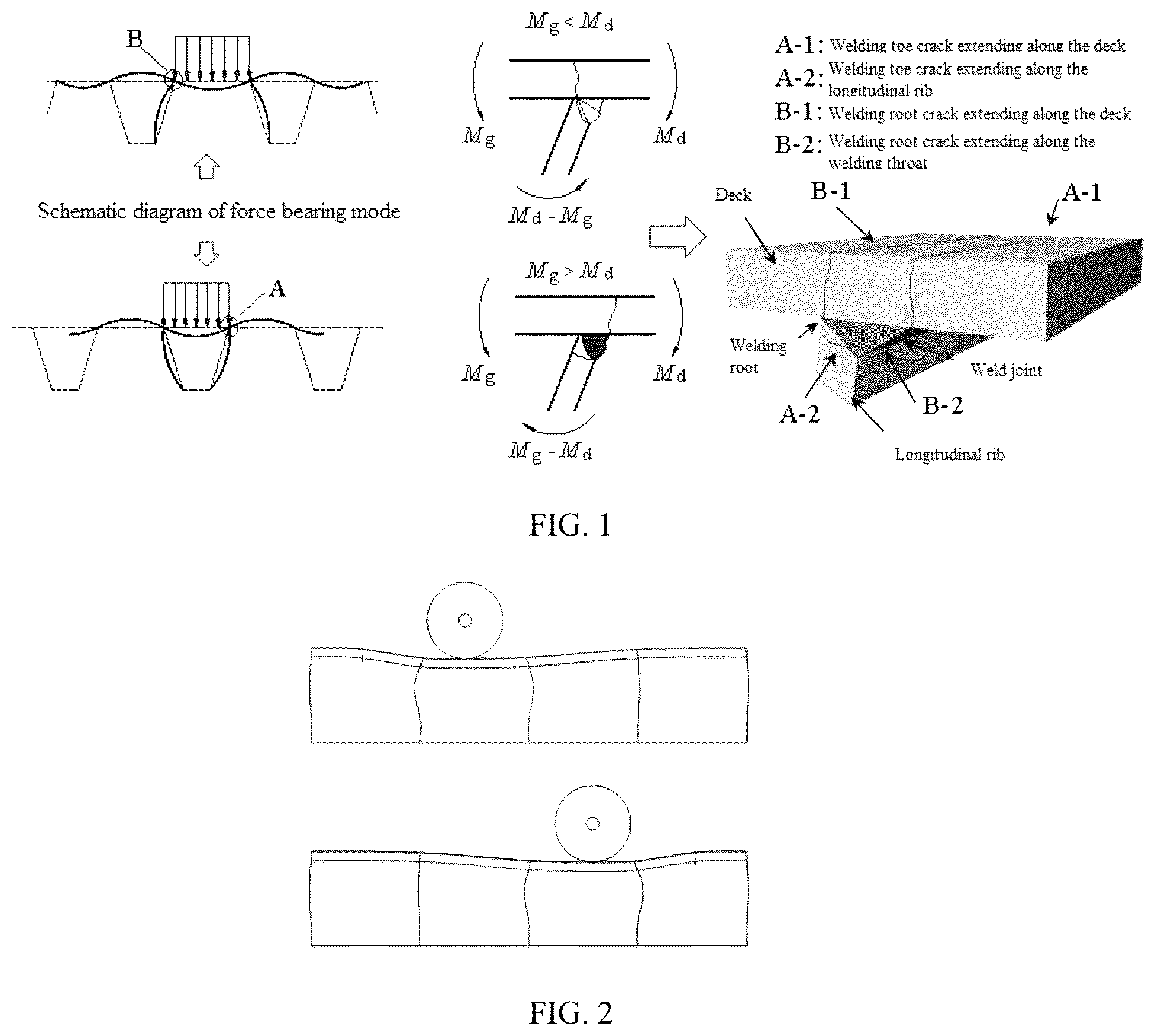 Patent US12338589 Figure 1 – Replaceable and fatigue-avoided orthotropic plate structure and replacing method thereof