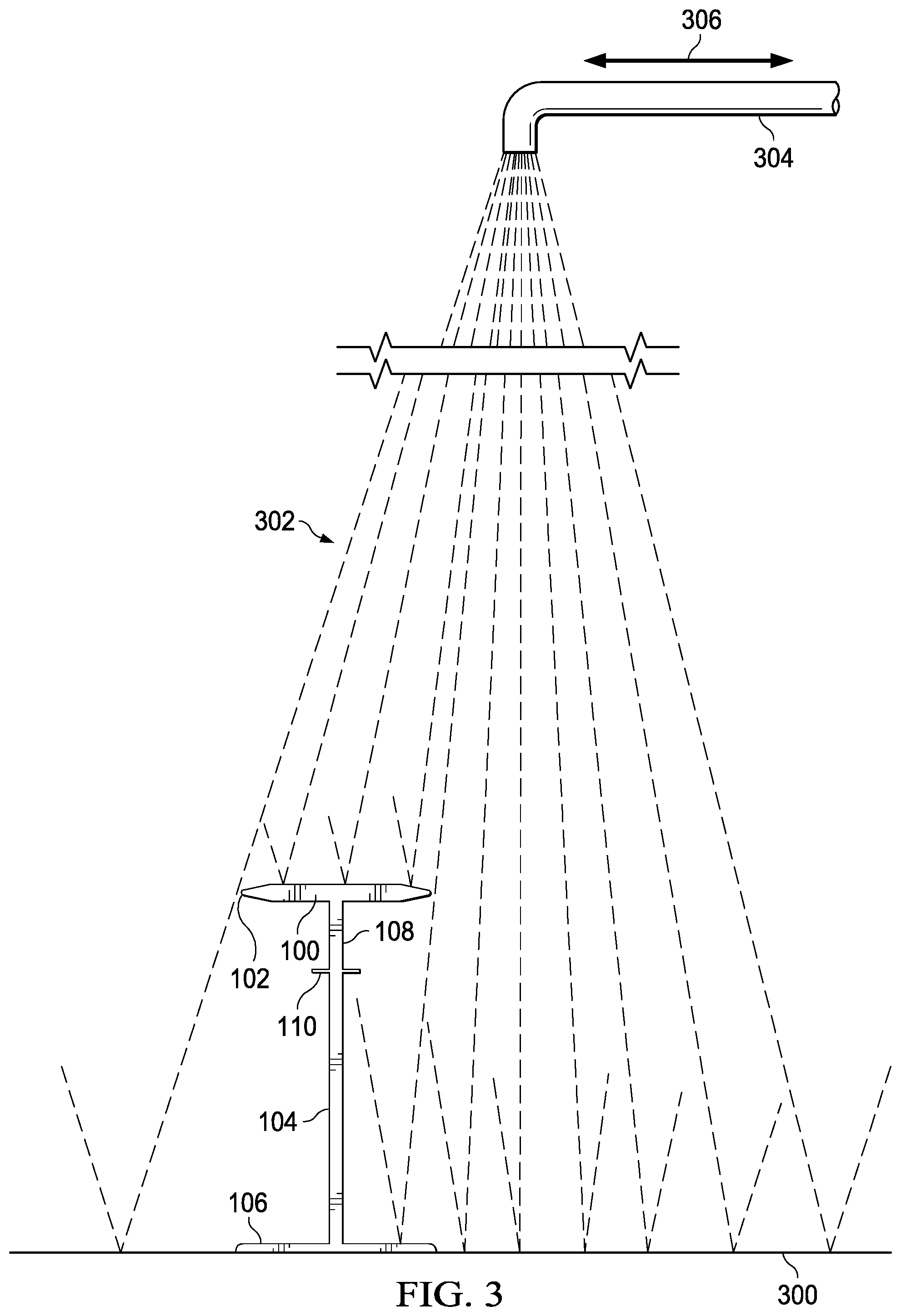 Patent US12338591 Figure 3 – Temporary flexible pavement markers