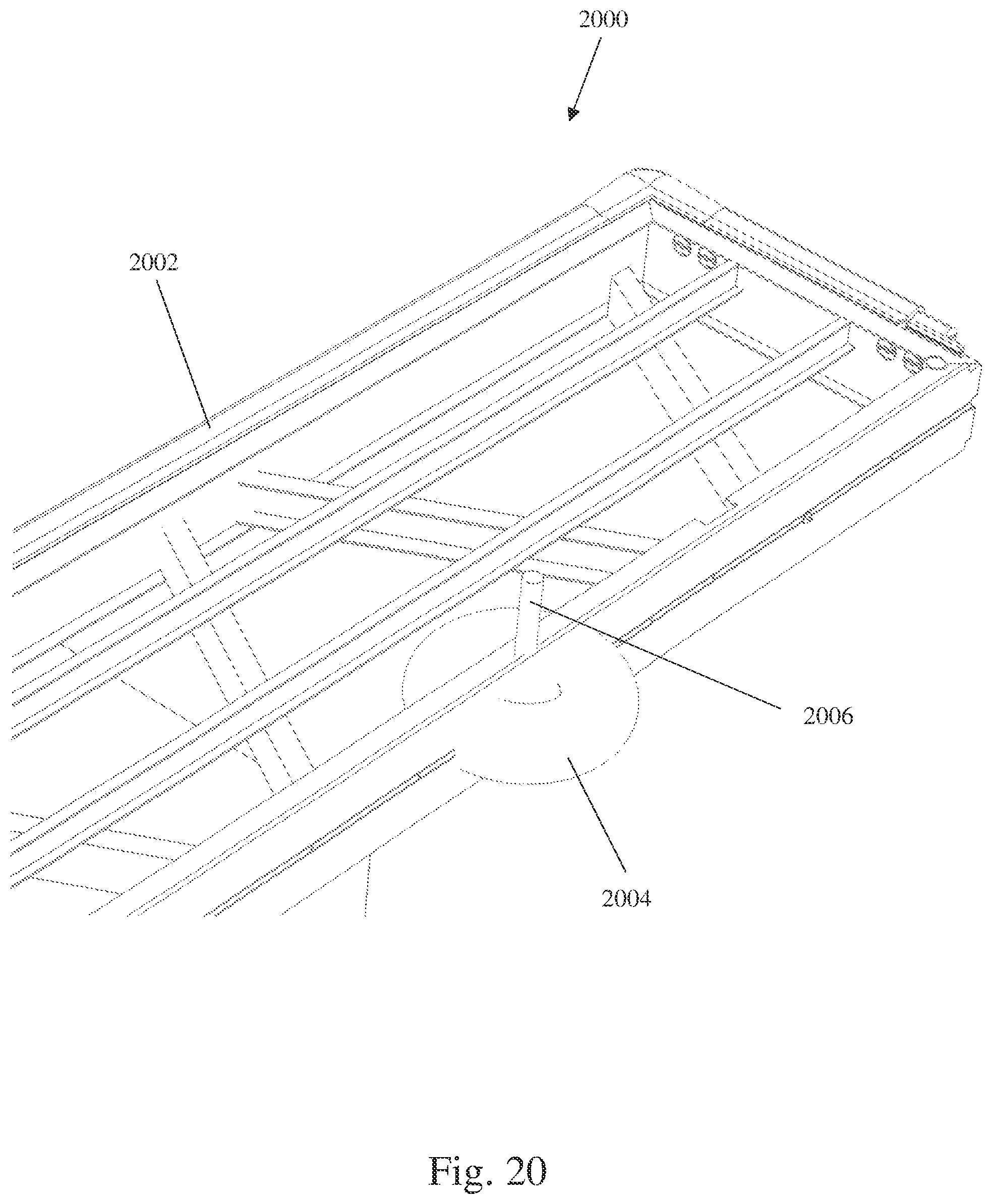 Patent US12338594 Figure 19 – Frame rail assemblies and interlocking frame rail systems