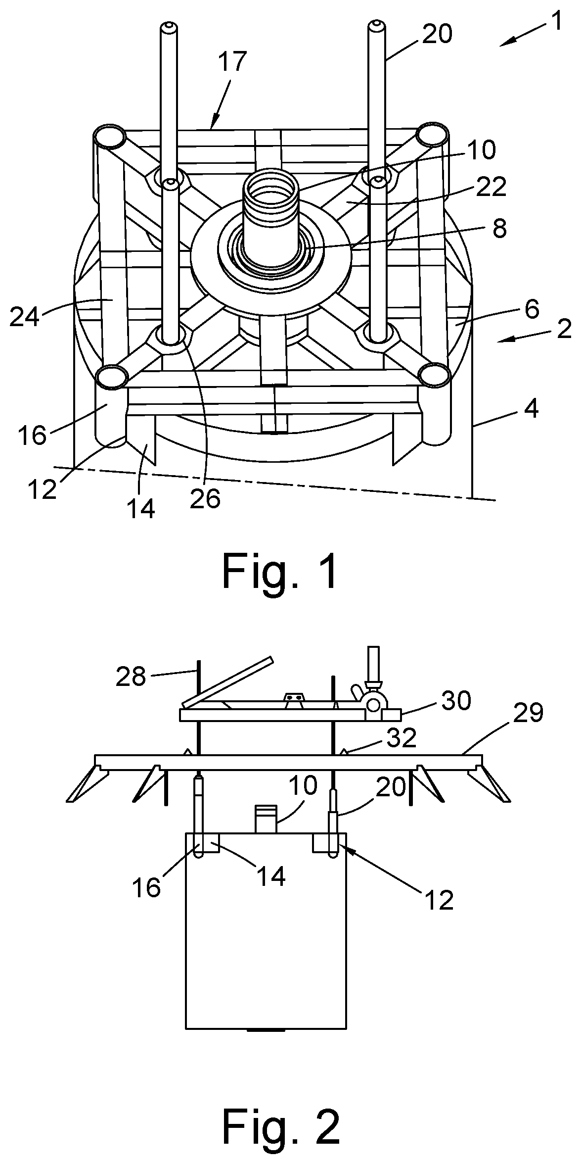 Patent US12338595 Figure 1 – Foundation modularization