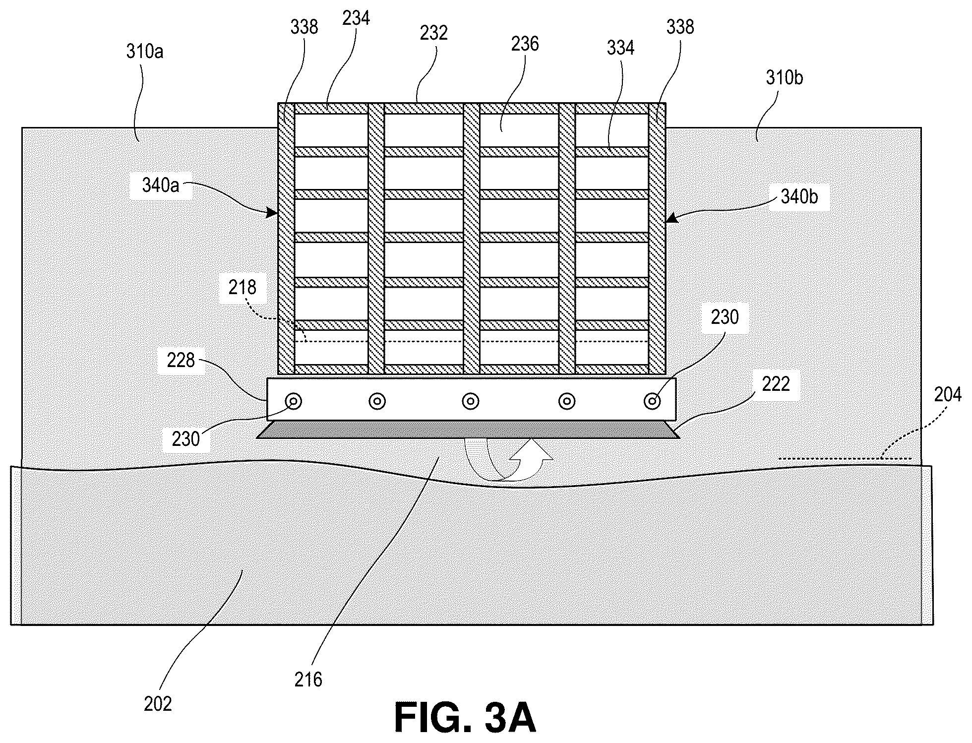 Patent US12338596 Figure 10 – Seawall construction using concrete forms