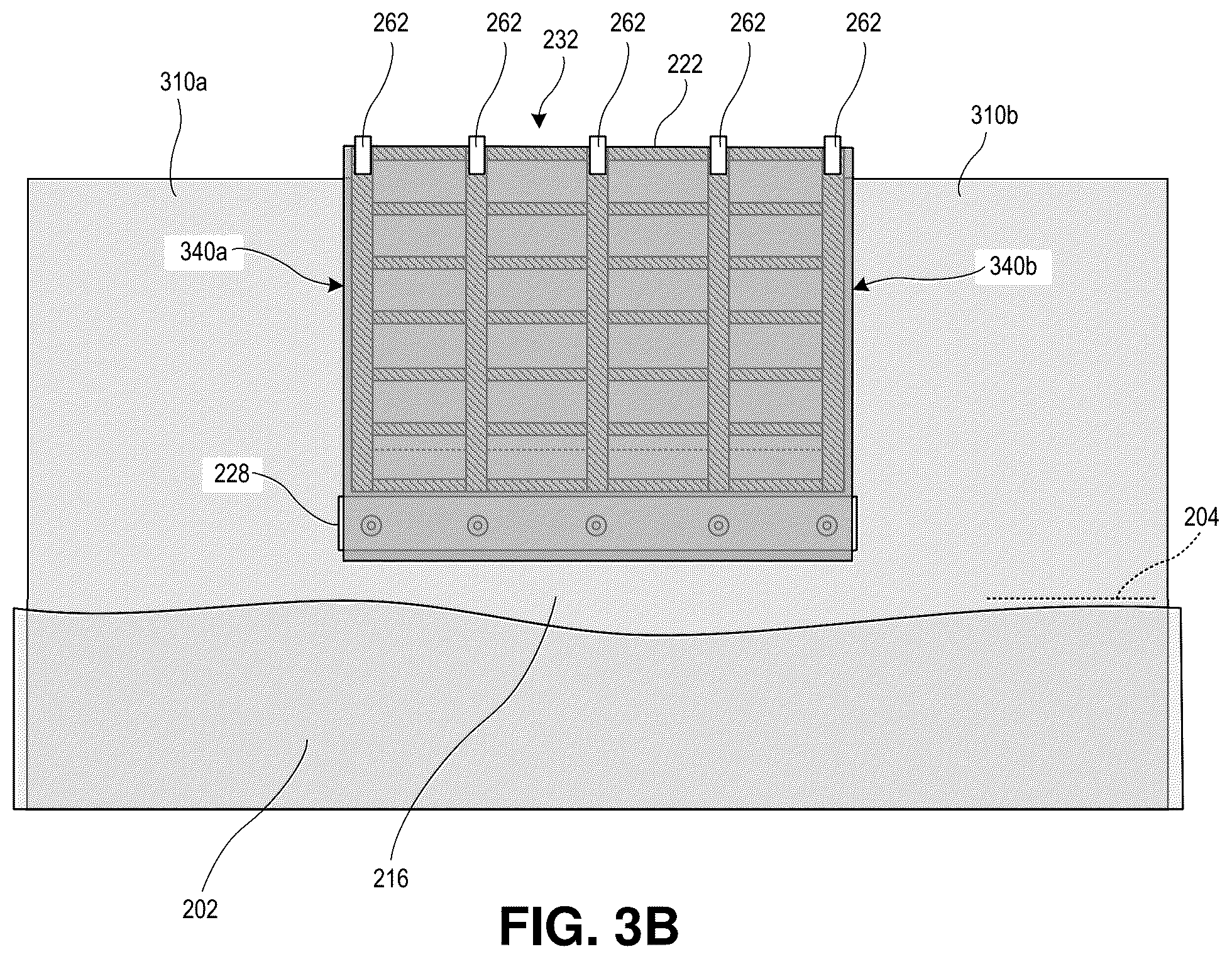Patent US12338596 Figure 11 – Seawall construction using concrete forms
