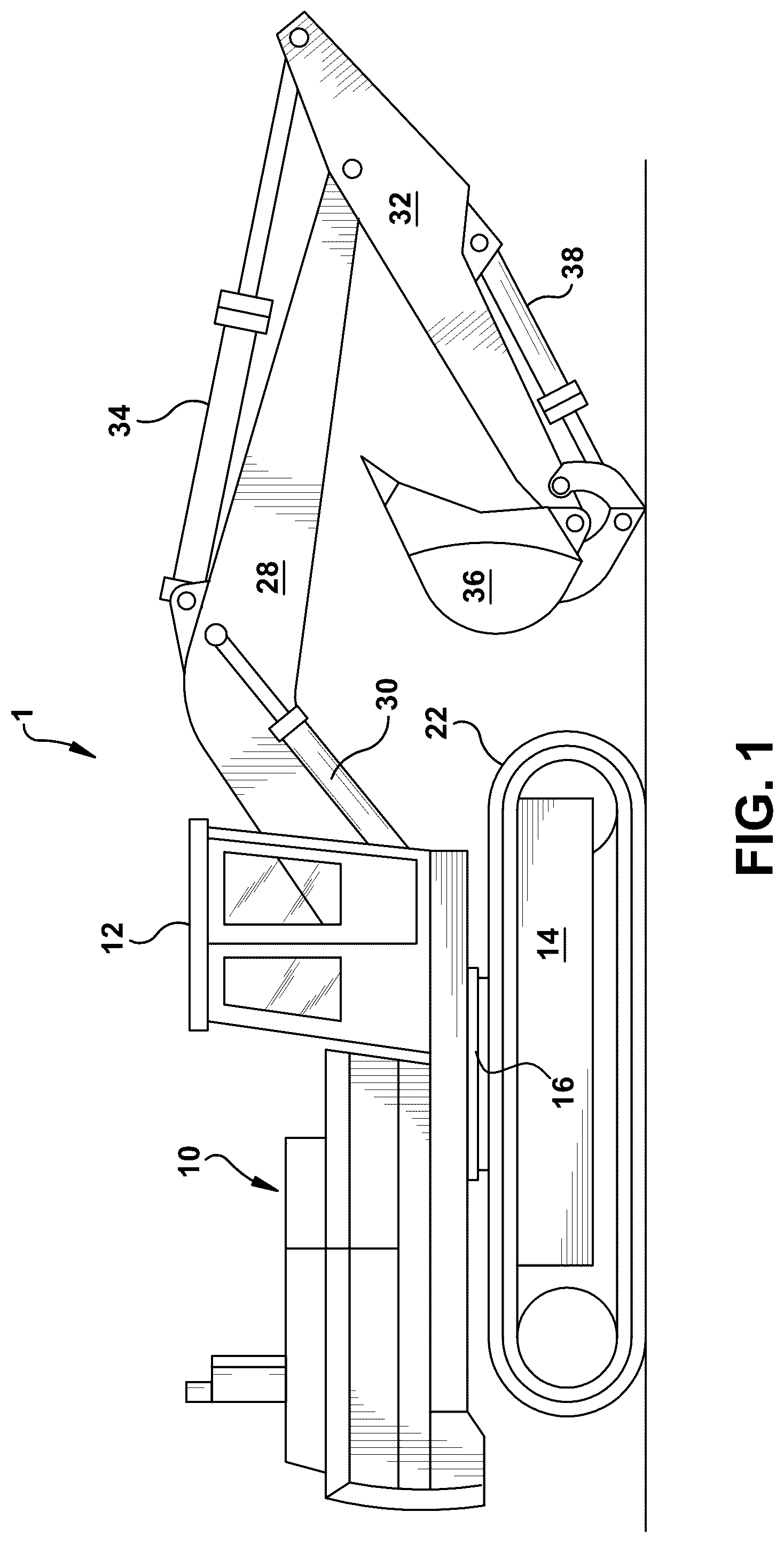 Patent US12338604 Figure 1 – Inertial load dampening hydraulic system with persistent oil conditioning
