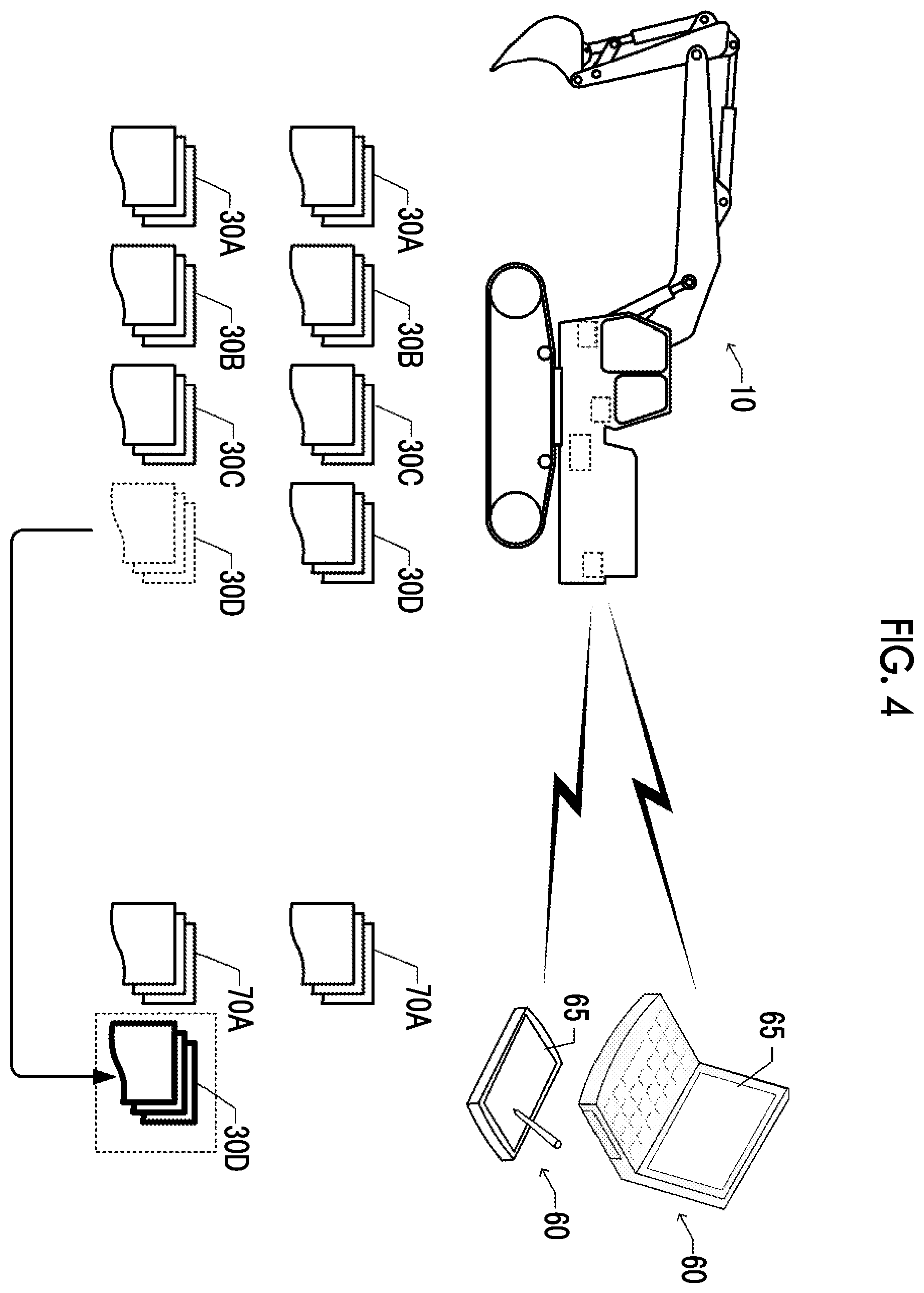 Patent US12338605 Figure 4 – Construction machine and information processing system
