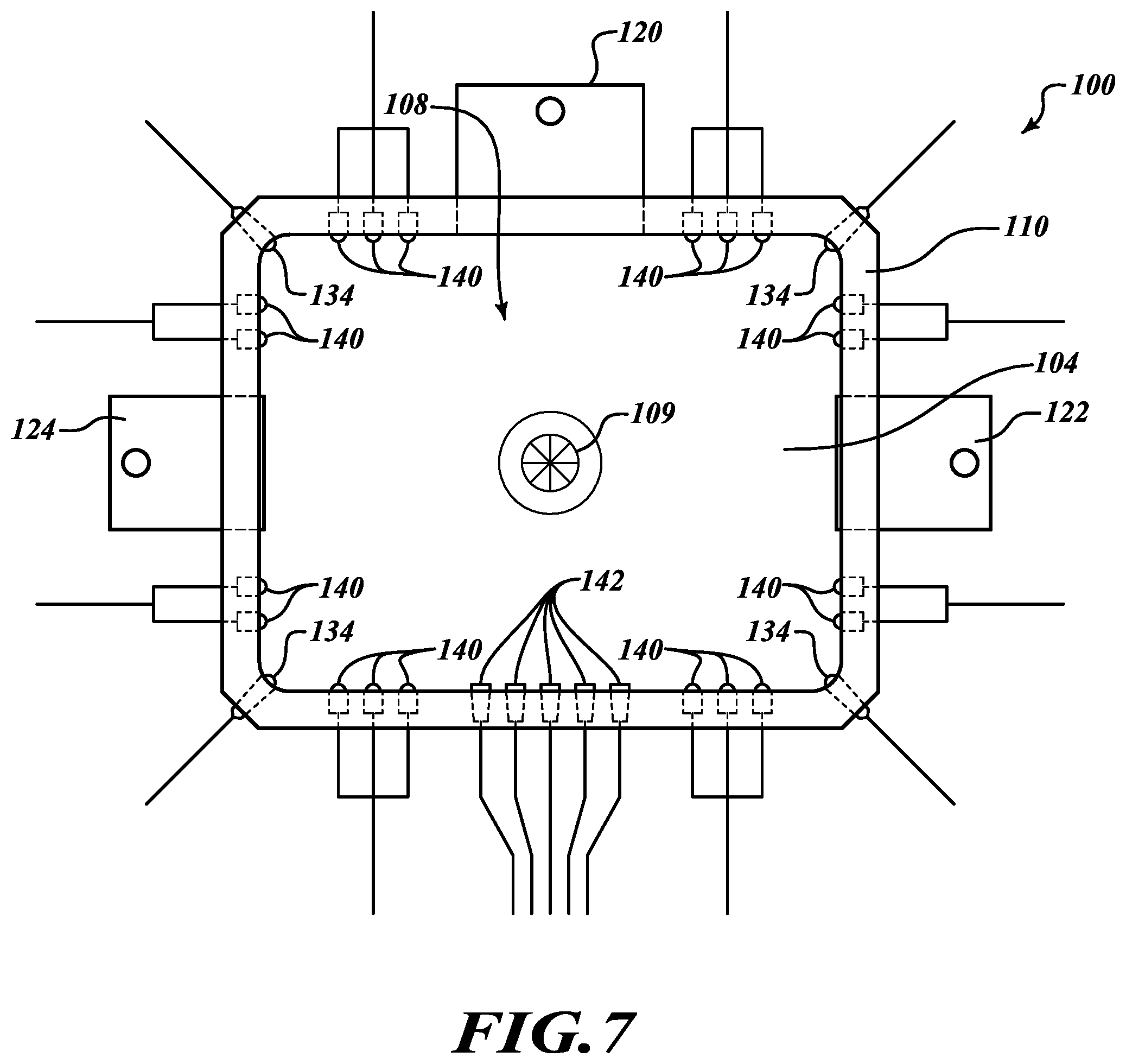 Patent US12338611 Figure 7 – Undermount sink