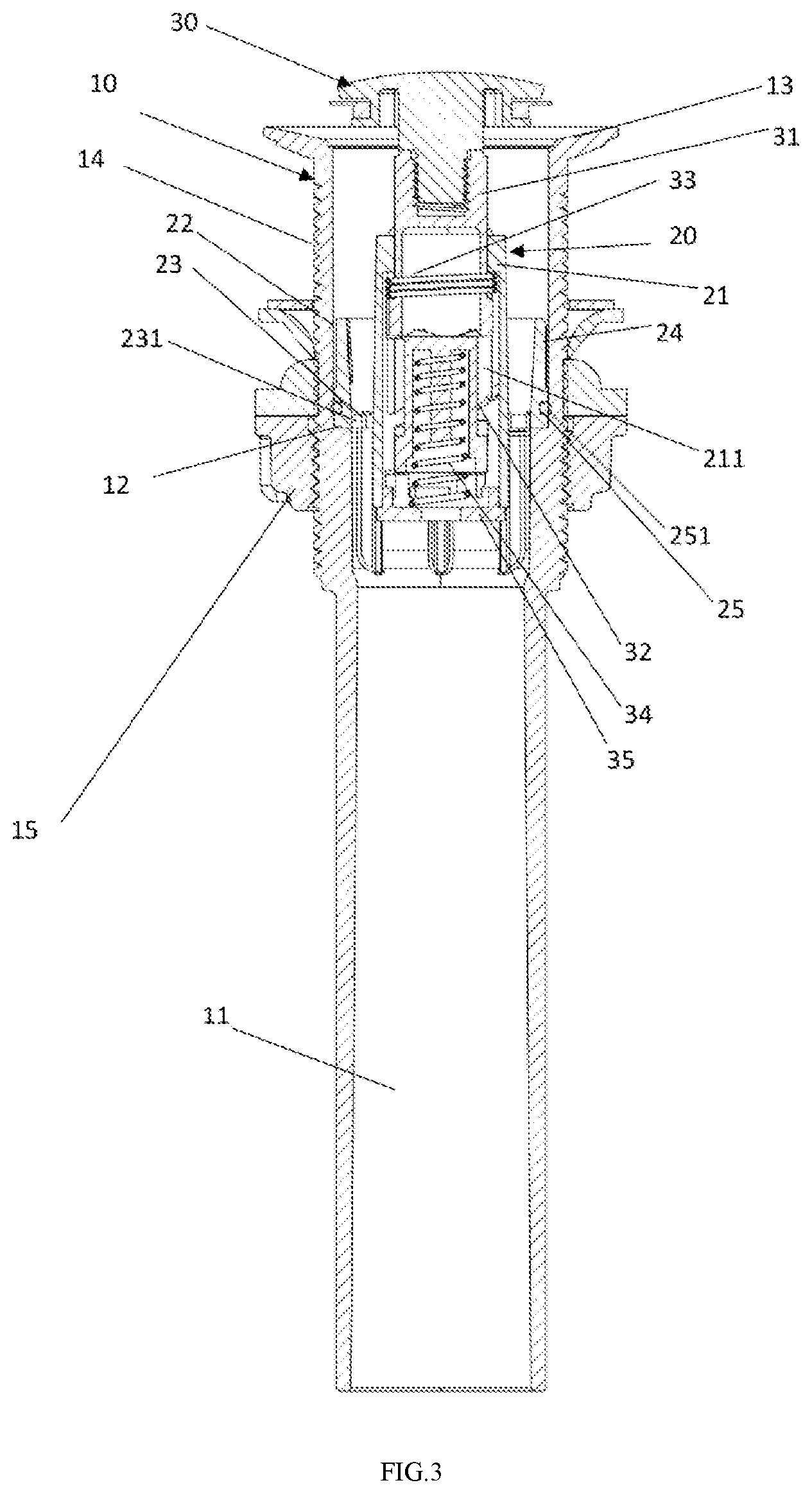Patent US12338612 Figure 3 – Structure for water drainage head