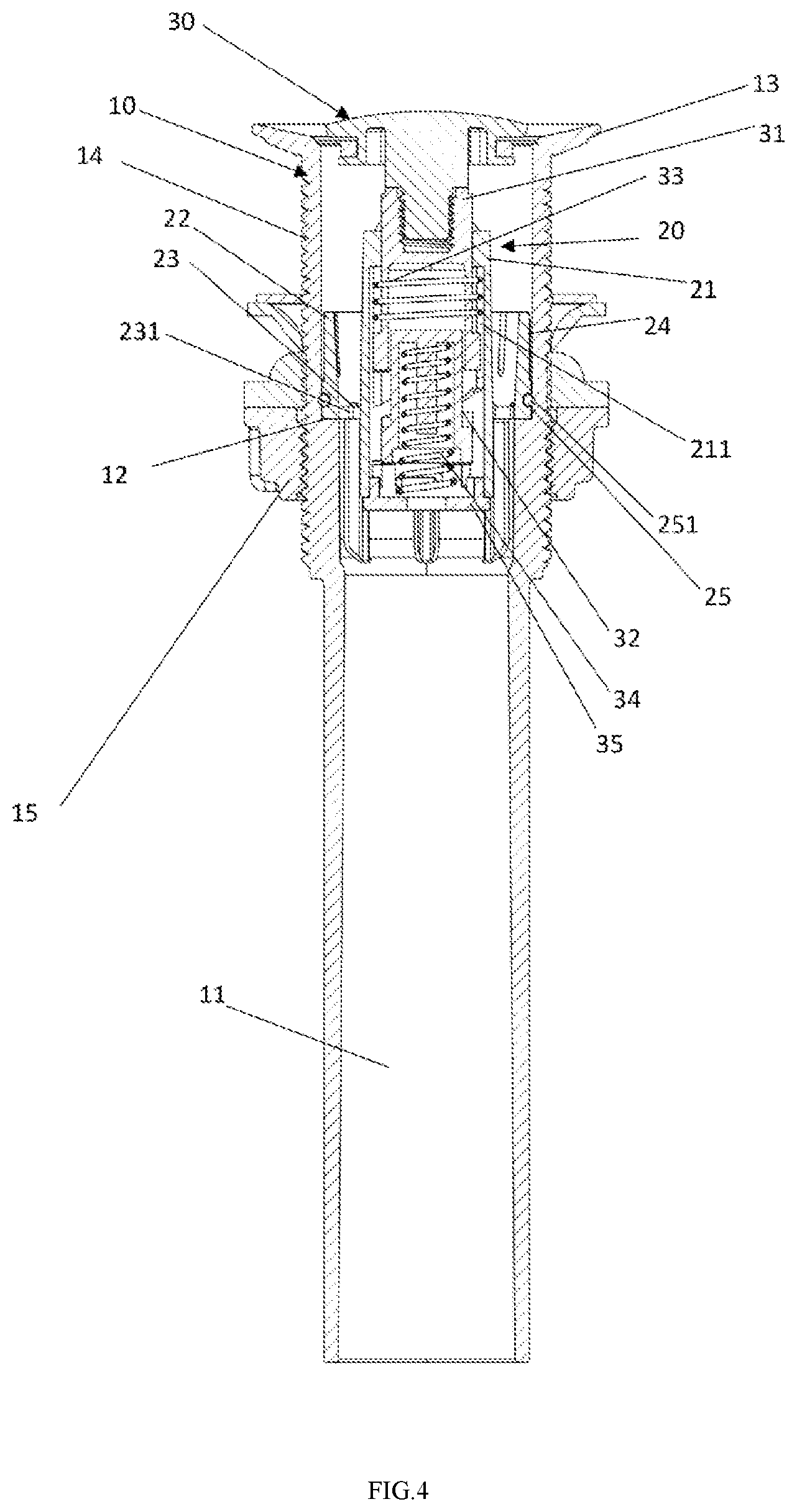 Patent US12338612 Figure 4 – Structure for water drainage head
