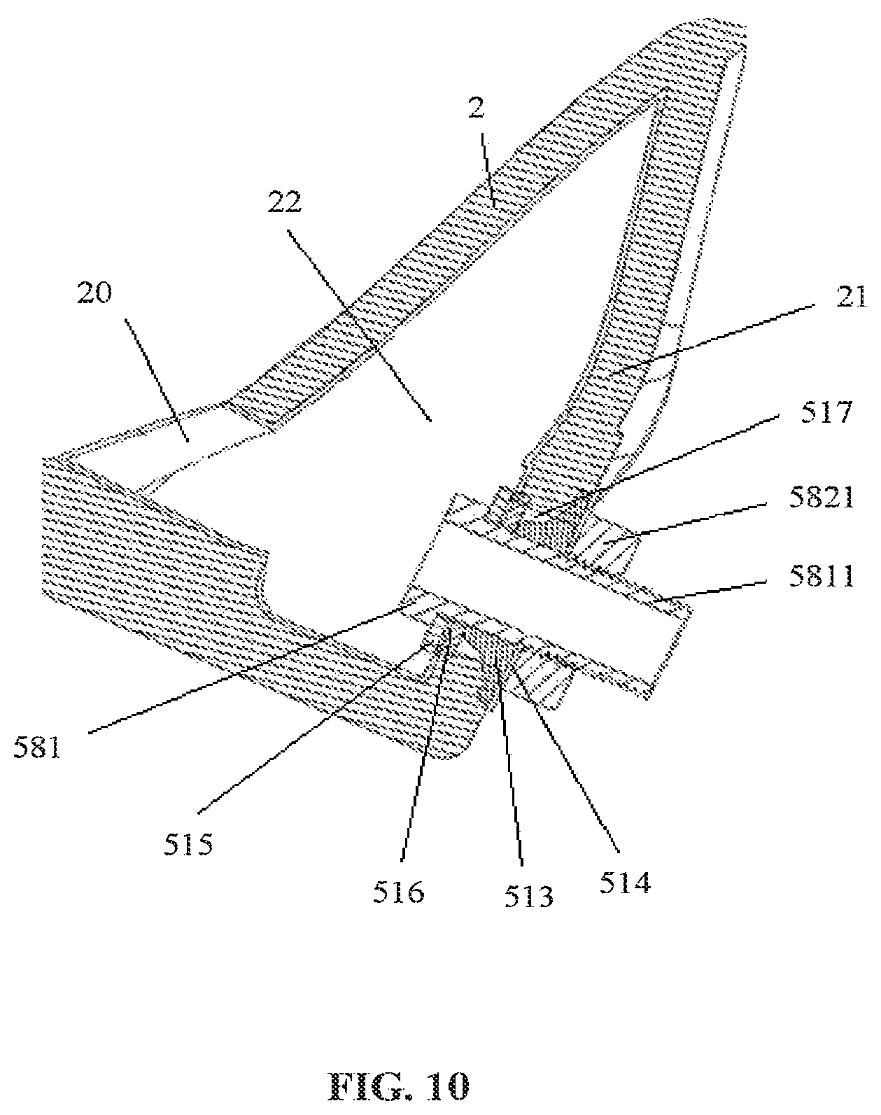 Patent US12338613 Figure 10 – Water supply mechanism for a jet hole