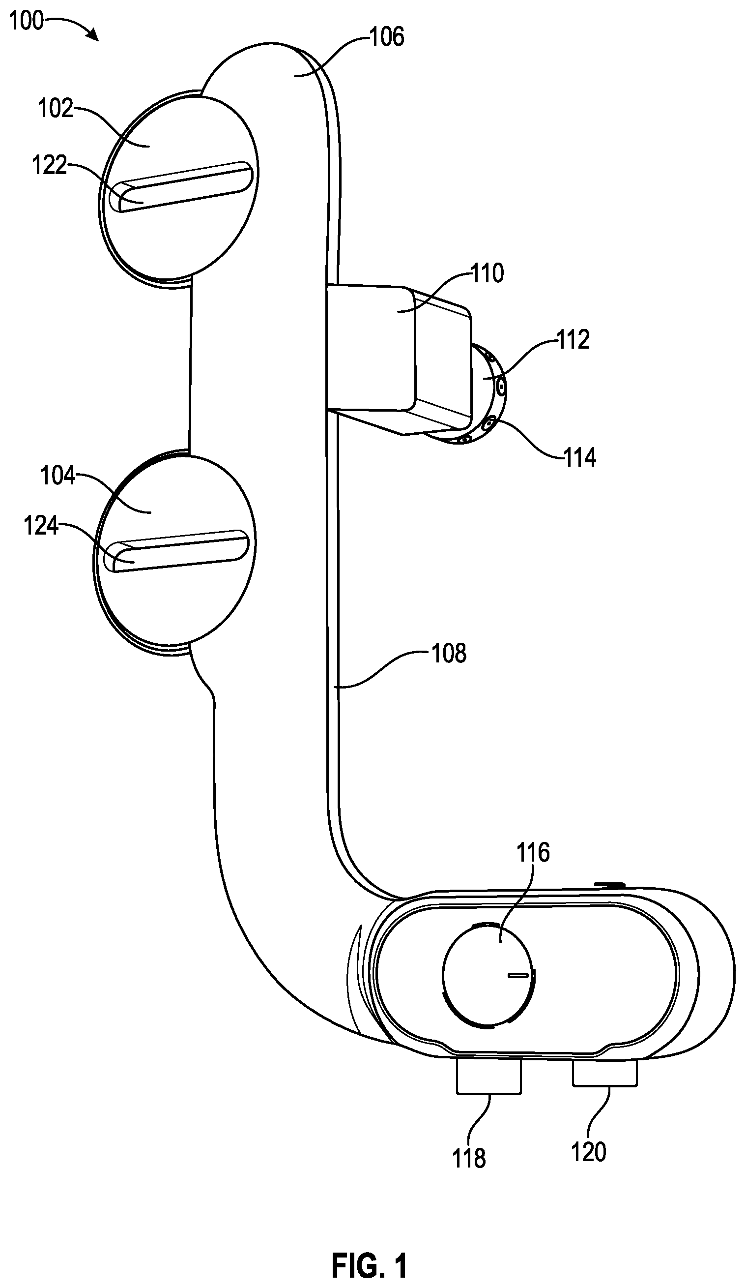 Patent US12338615 — Bidet device — Figure 1