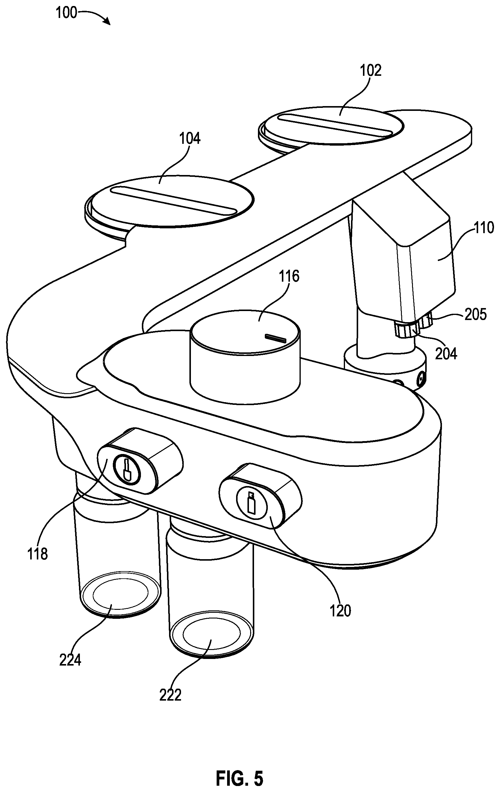 Patent US12338615 Figure 5 – Bidet device
