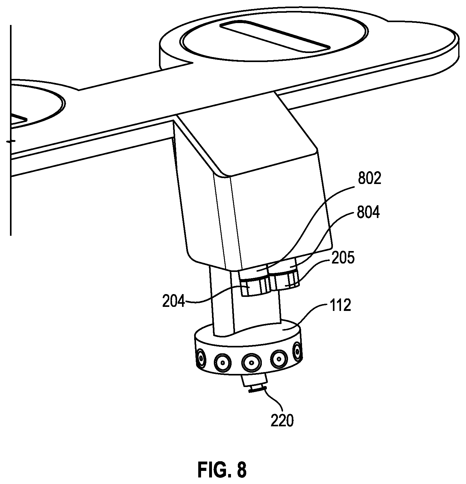 Patent US12338615 Figure 8 – Bidet device