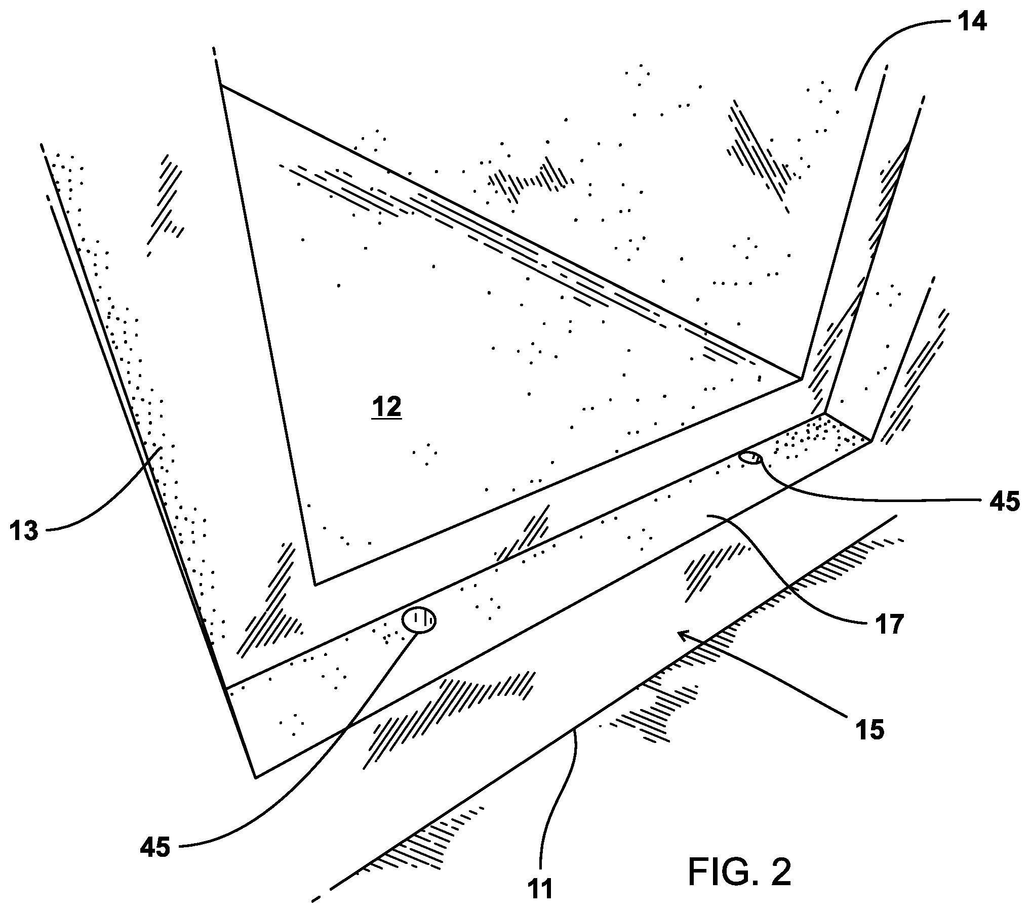 Patent US12338616 Figure 2 – Cryogenic trench/trough apparatus and method