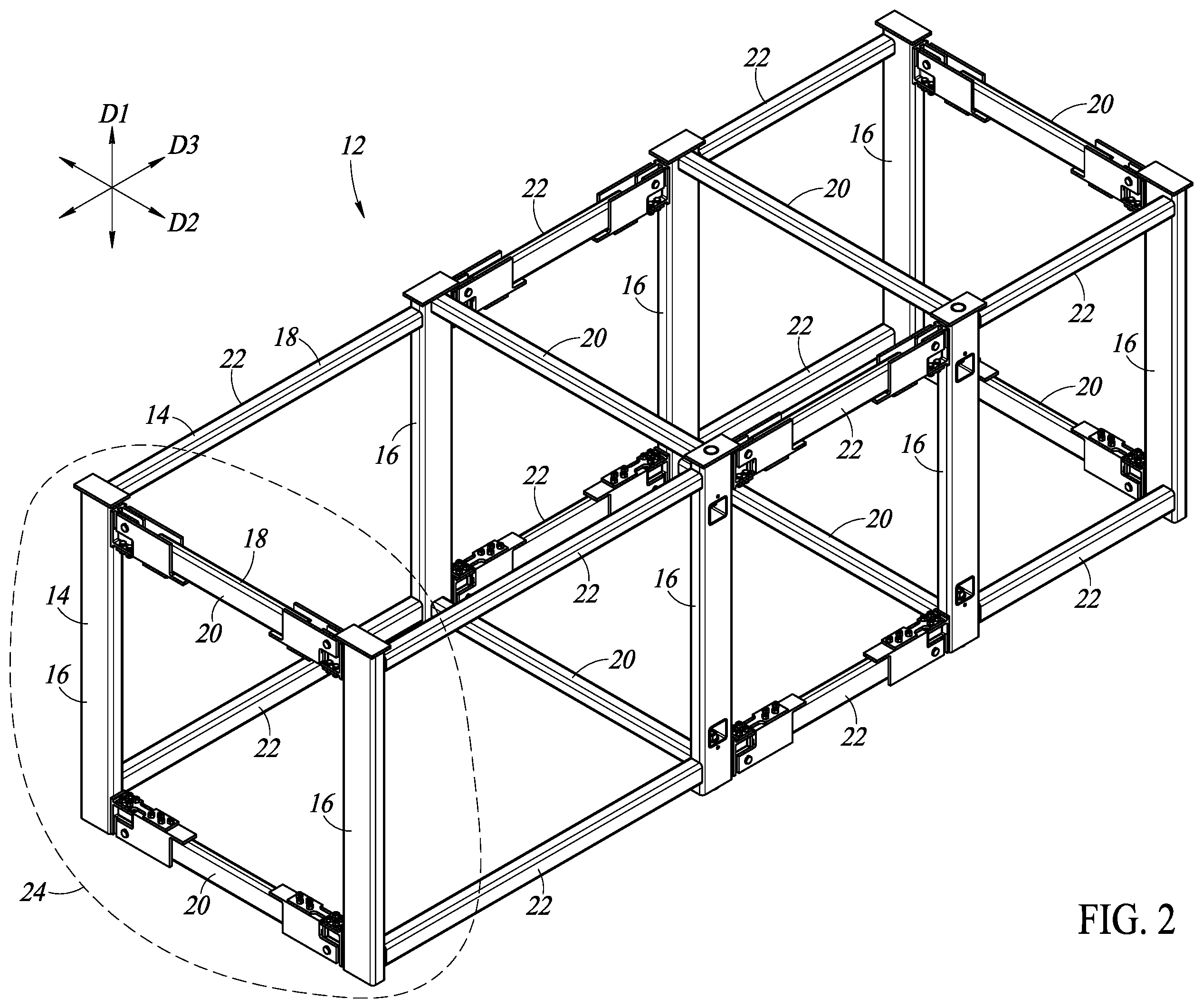 Patent US12338617 Figure 2 – Resilient connector and methods of use of same