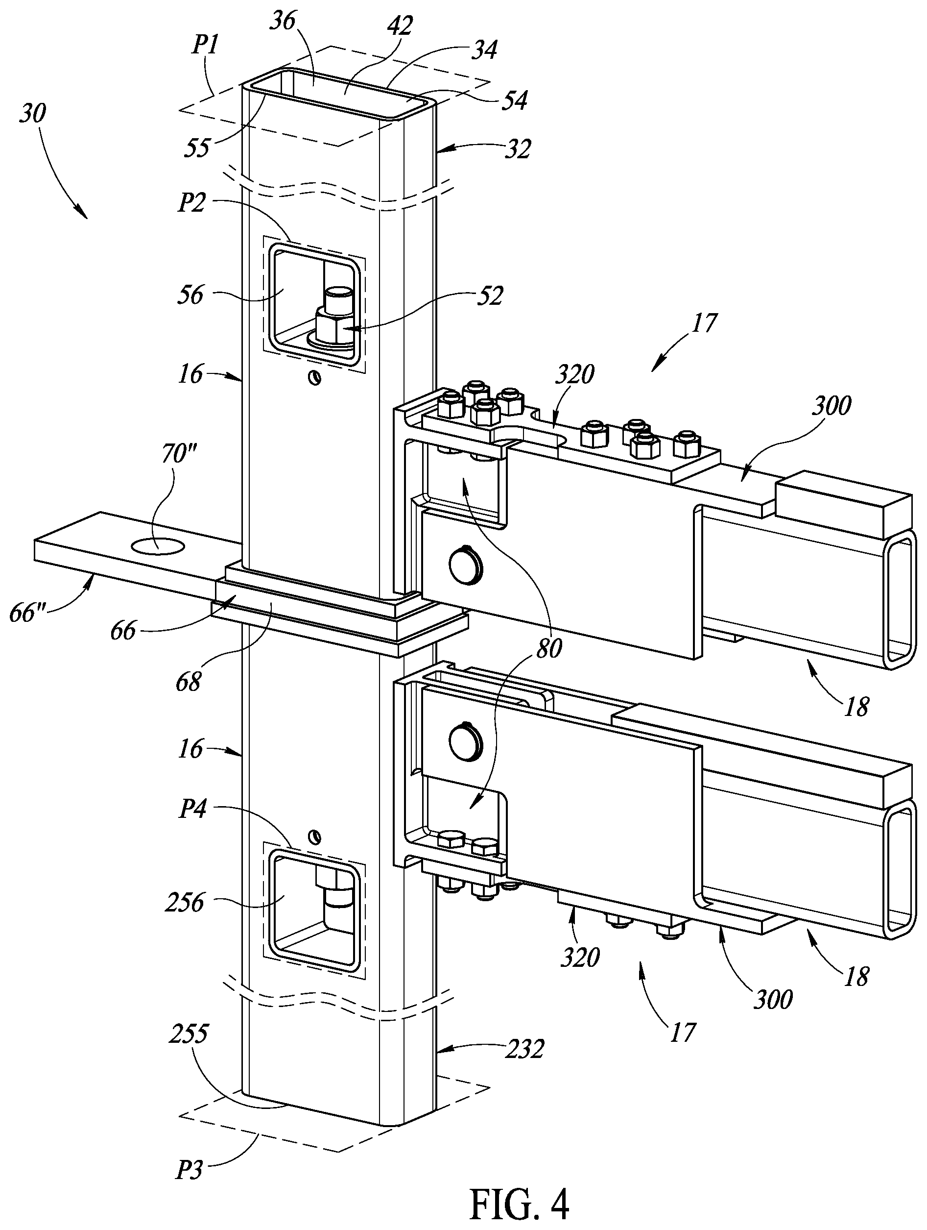 Patent US12338617 Figure 4 – Resilient connector and methods of use of same