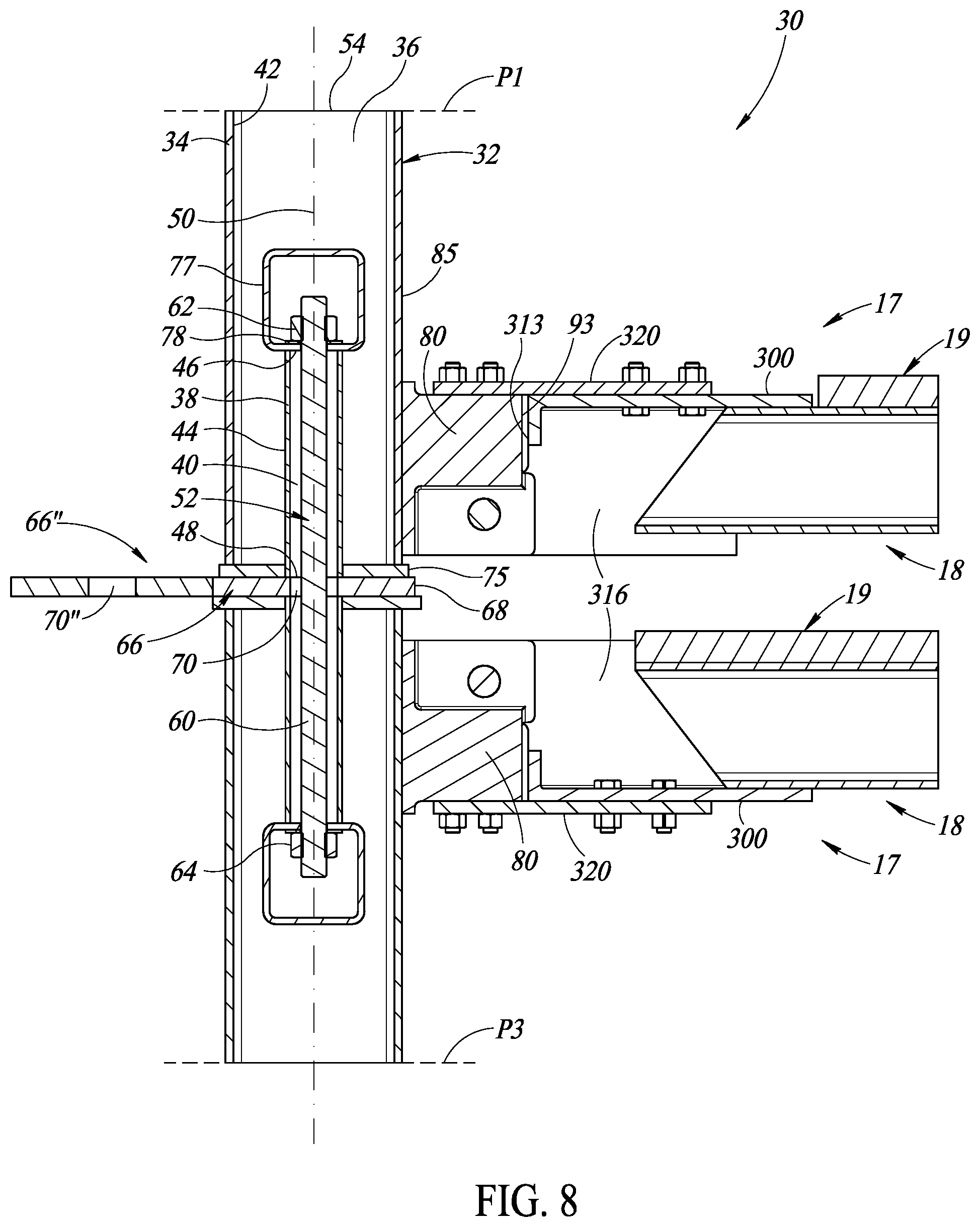 Patent US12338617 Figure 8 – Resilient connector and methods of use of same