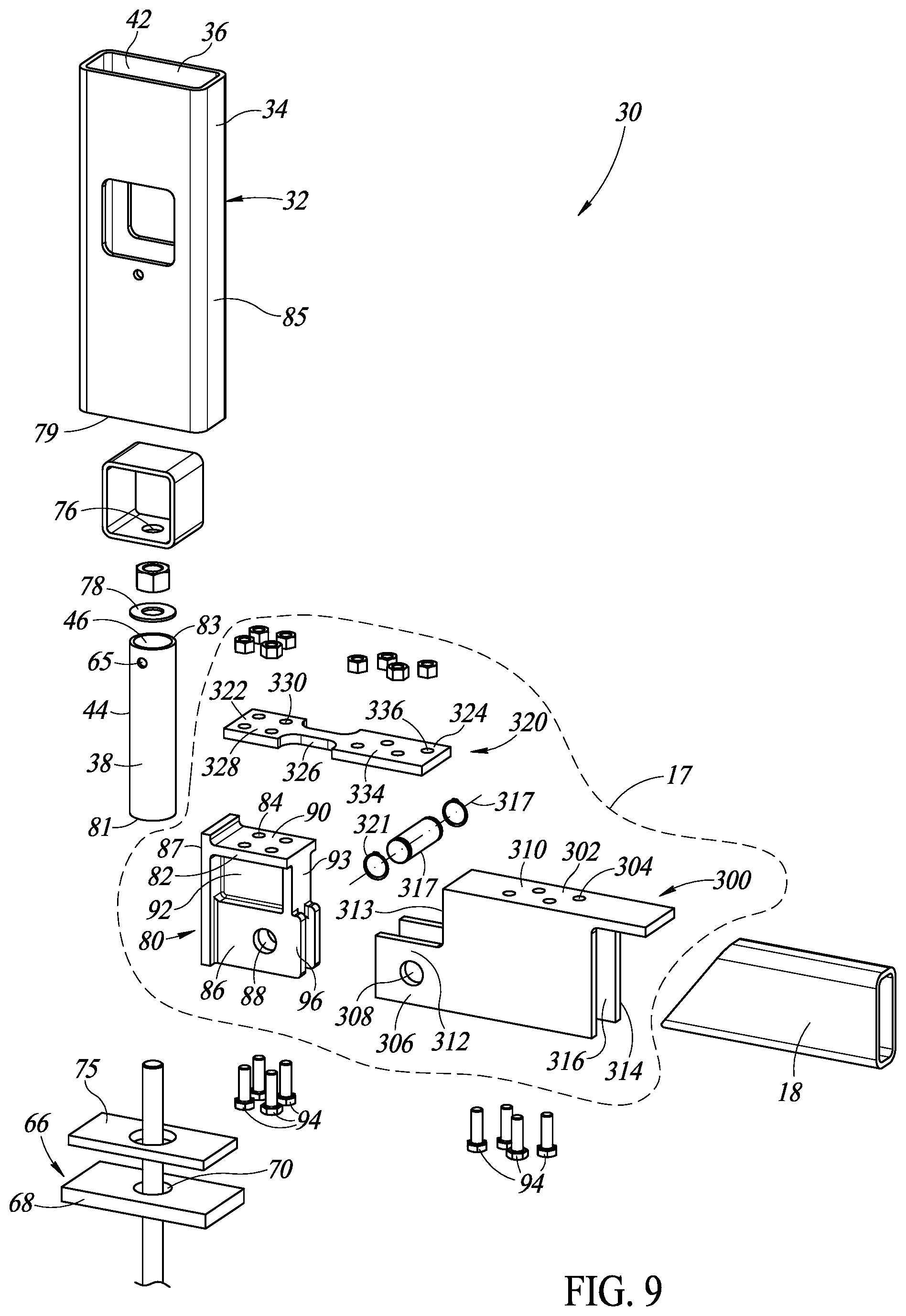 Patent US12338617 Figure 9 – Resilient connector and methods of use of same