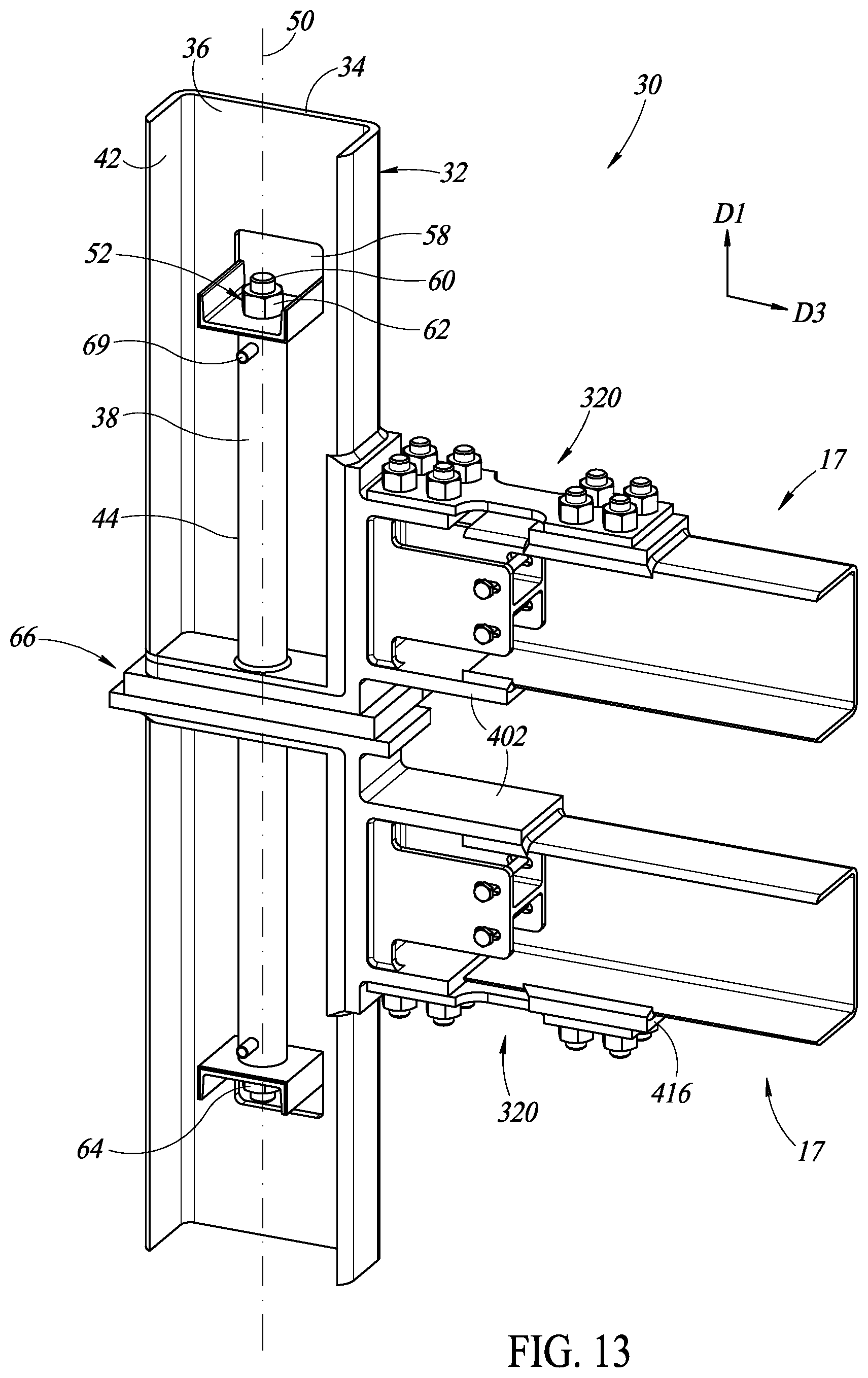 Patent US12338617 Figure 12 – Resilient connector and methods of use of same