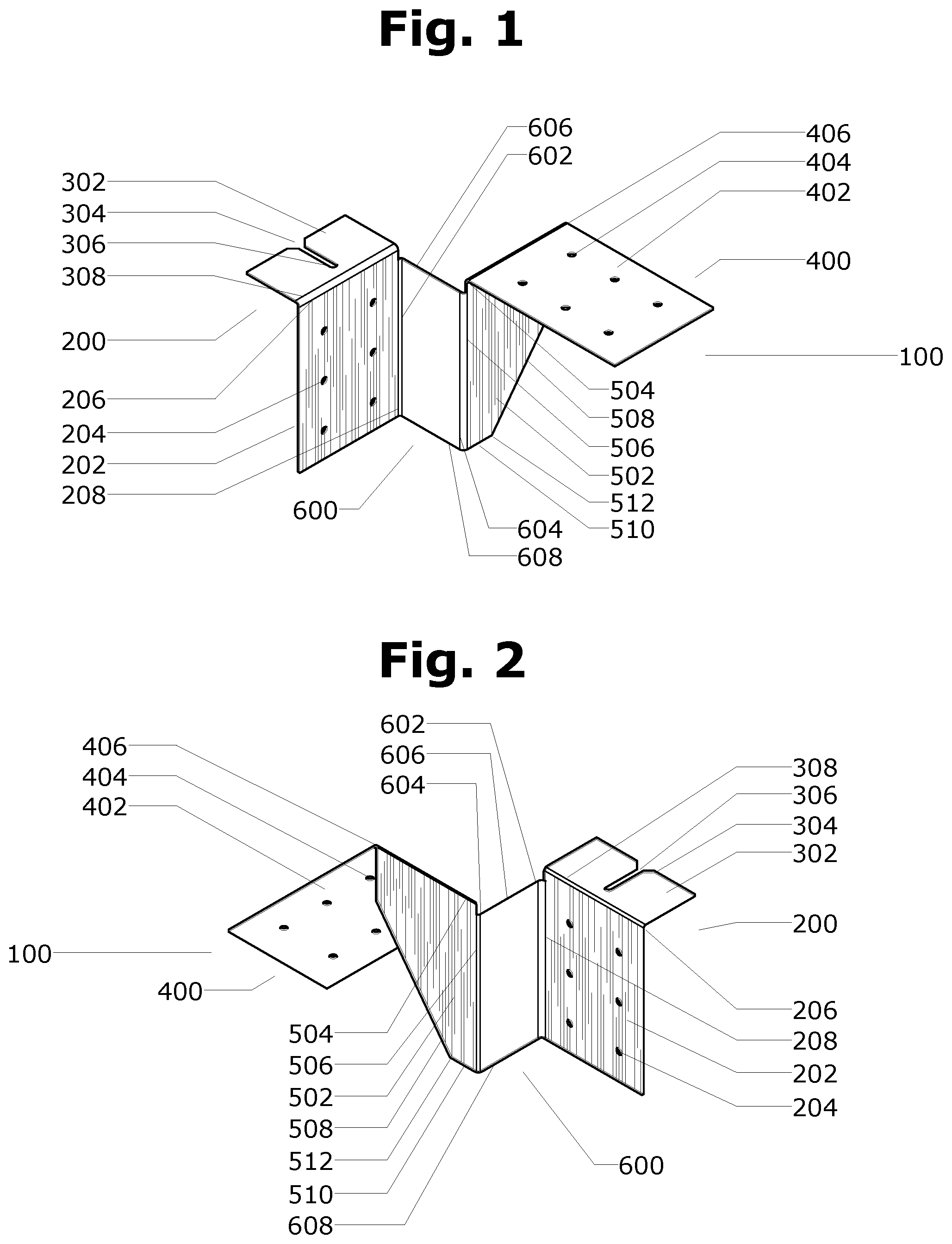 Patent US12338619 Figure 1 – Mass timber hanger