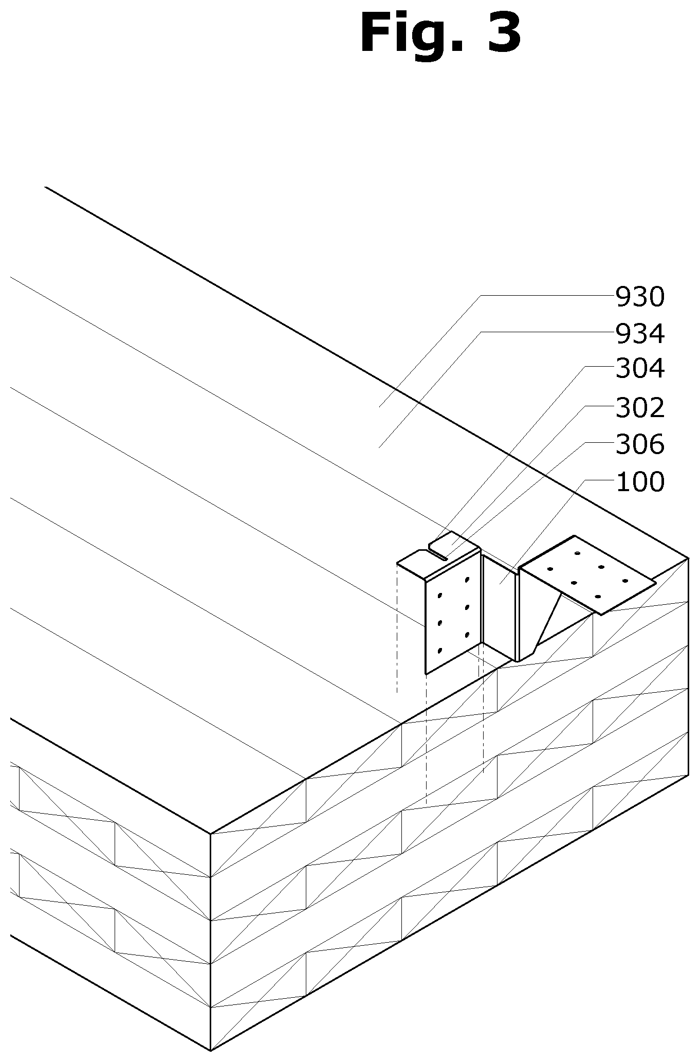 Patent US12338619 Figure 2 – Mass timber hanger