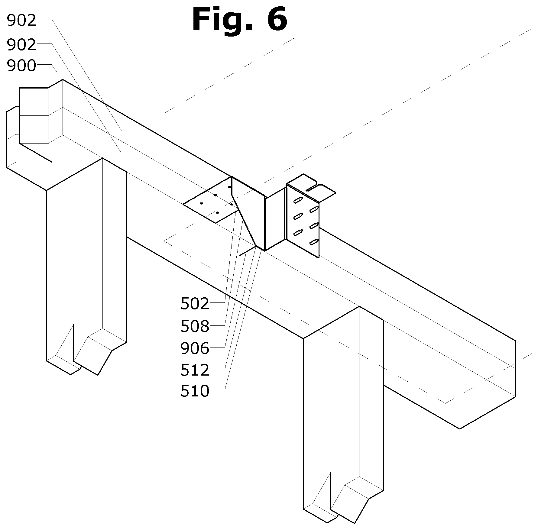 Patent US12338619 Figure 5 – Mass timber hanger
