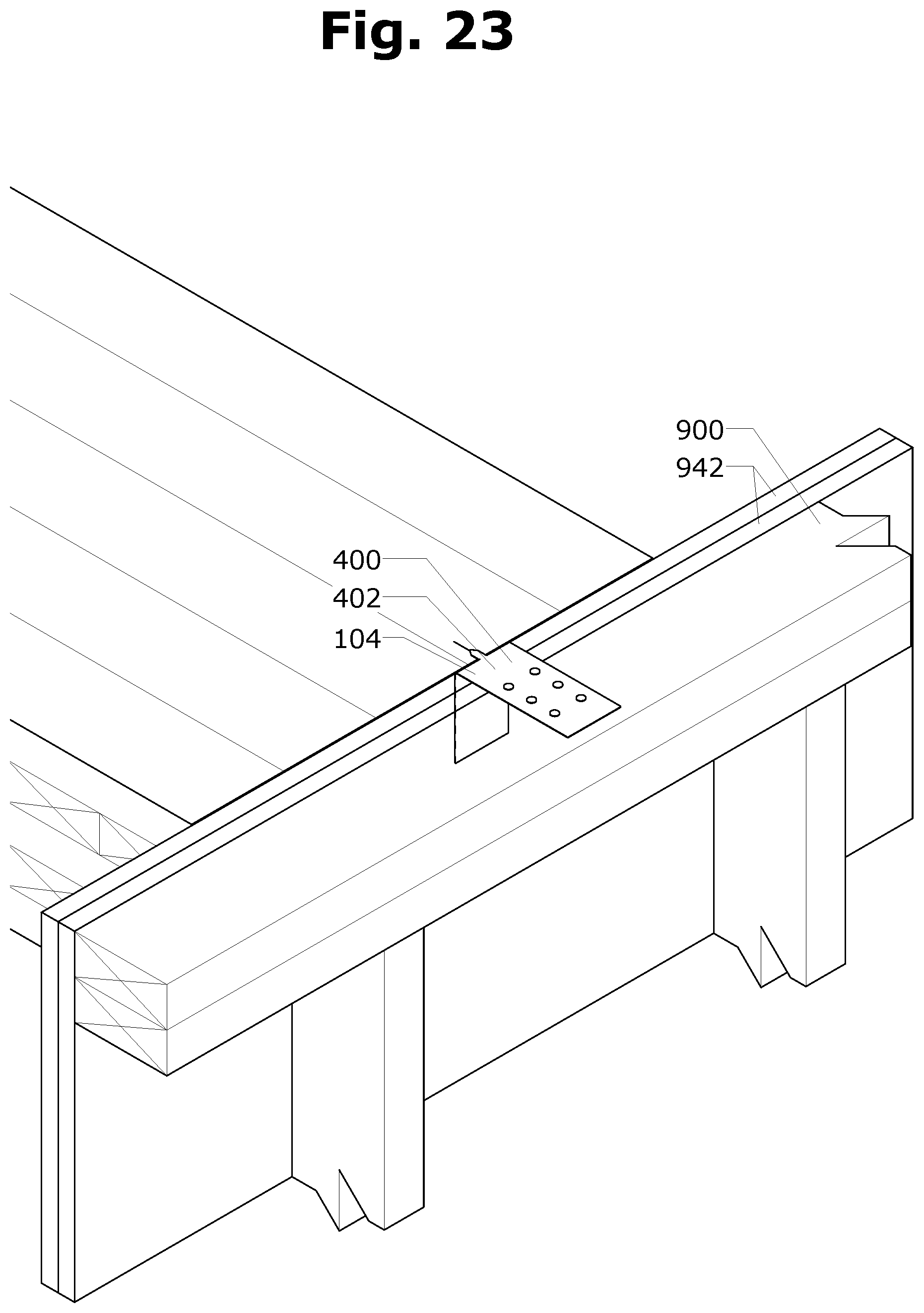Patent US12338619 Figure 17 – Mass timber hanger