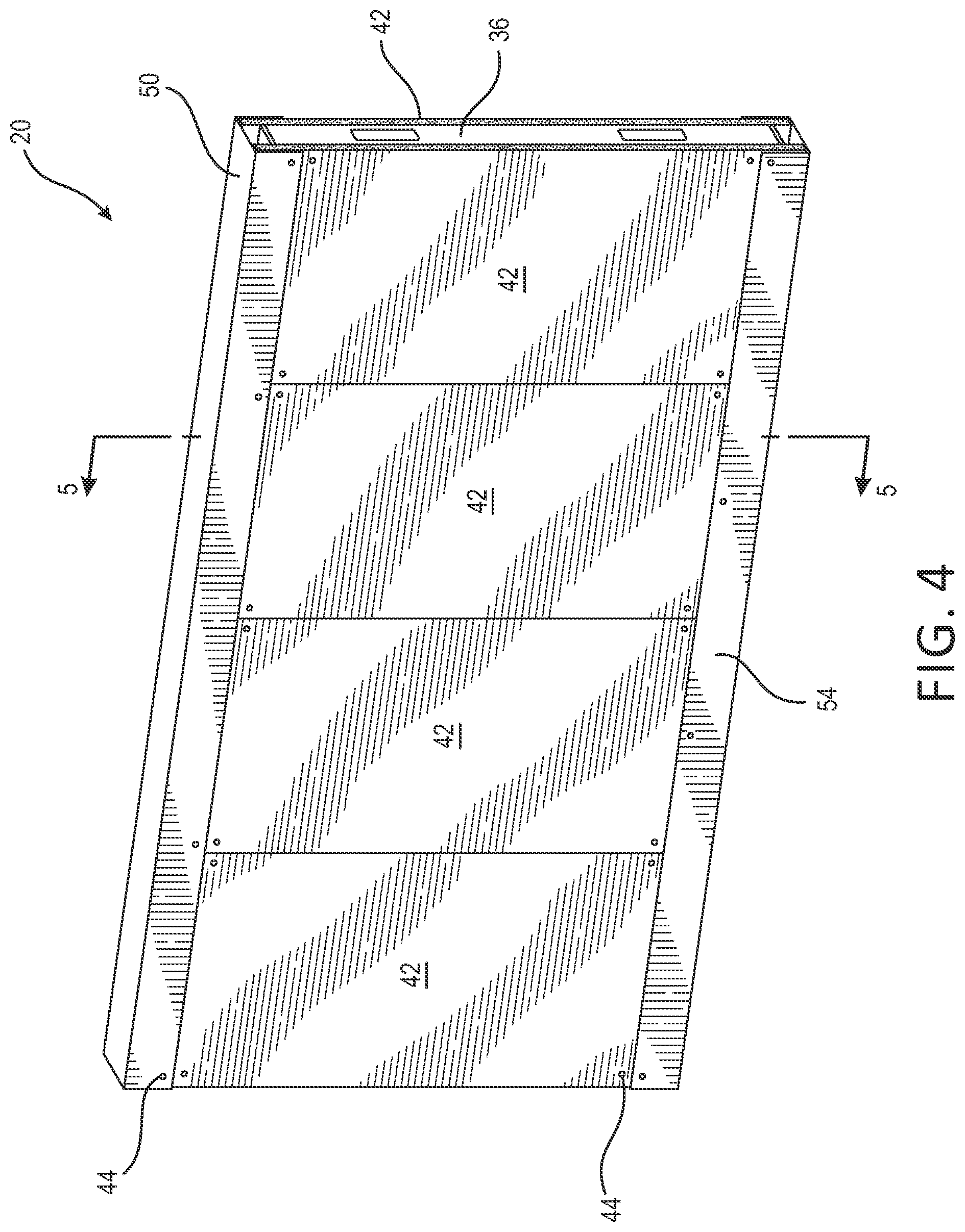Patent US12338621 Figure 4 – Structural load-bearing wall