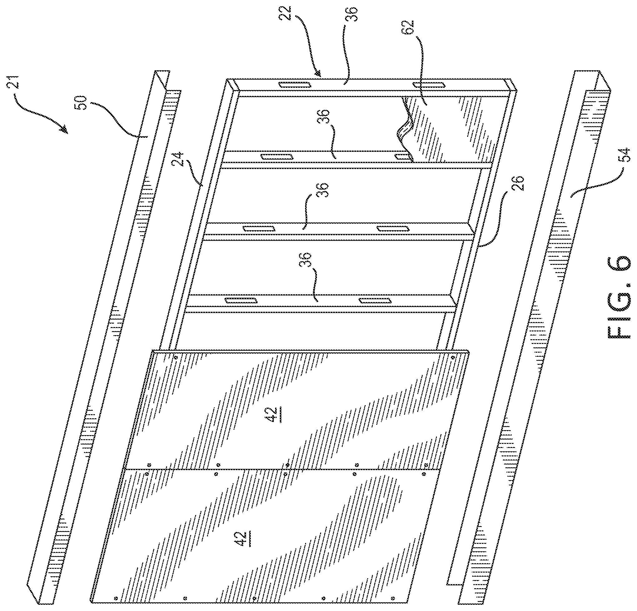 Patent US12338621 Figure 6 – Structural load-bearing wall