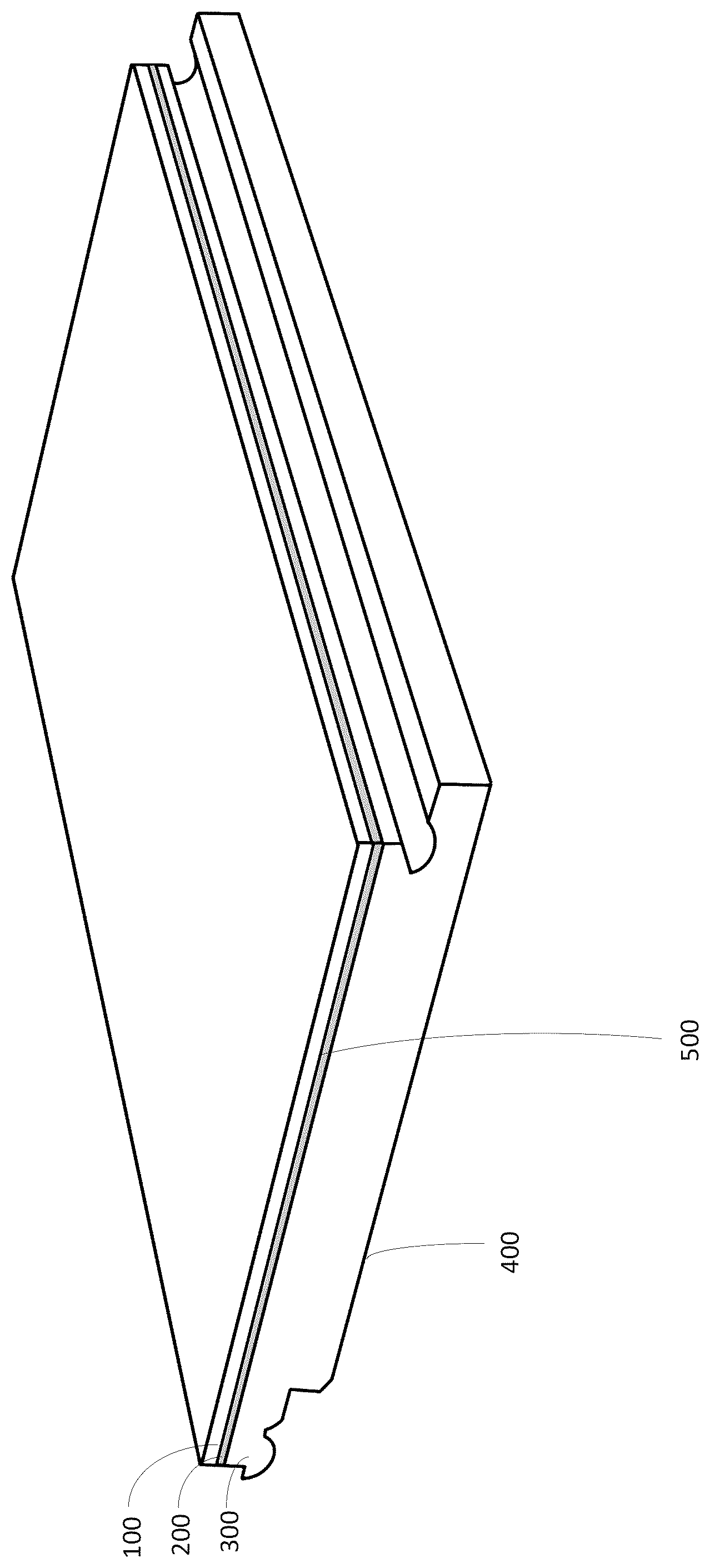 Patent US12338625 Figure 1 – Decorative panel