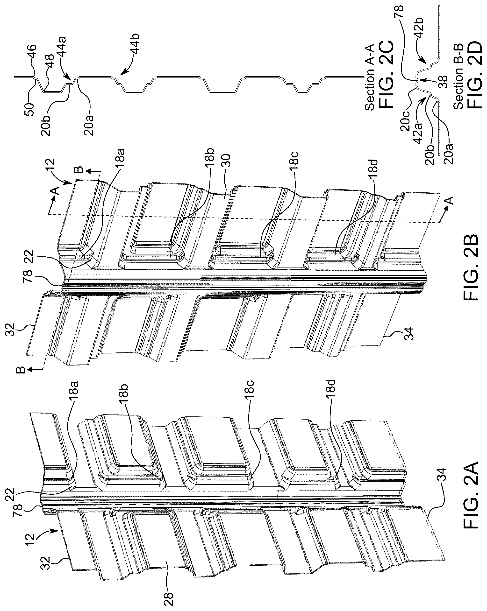 Patent US12338626 Figure 4 – Modular wall panel with integrated channels