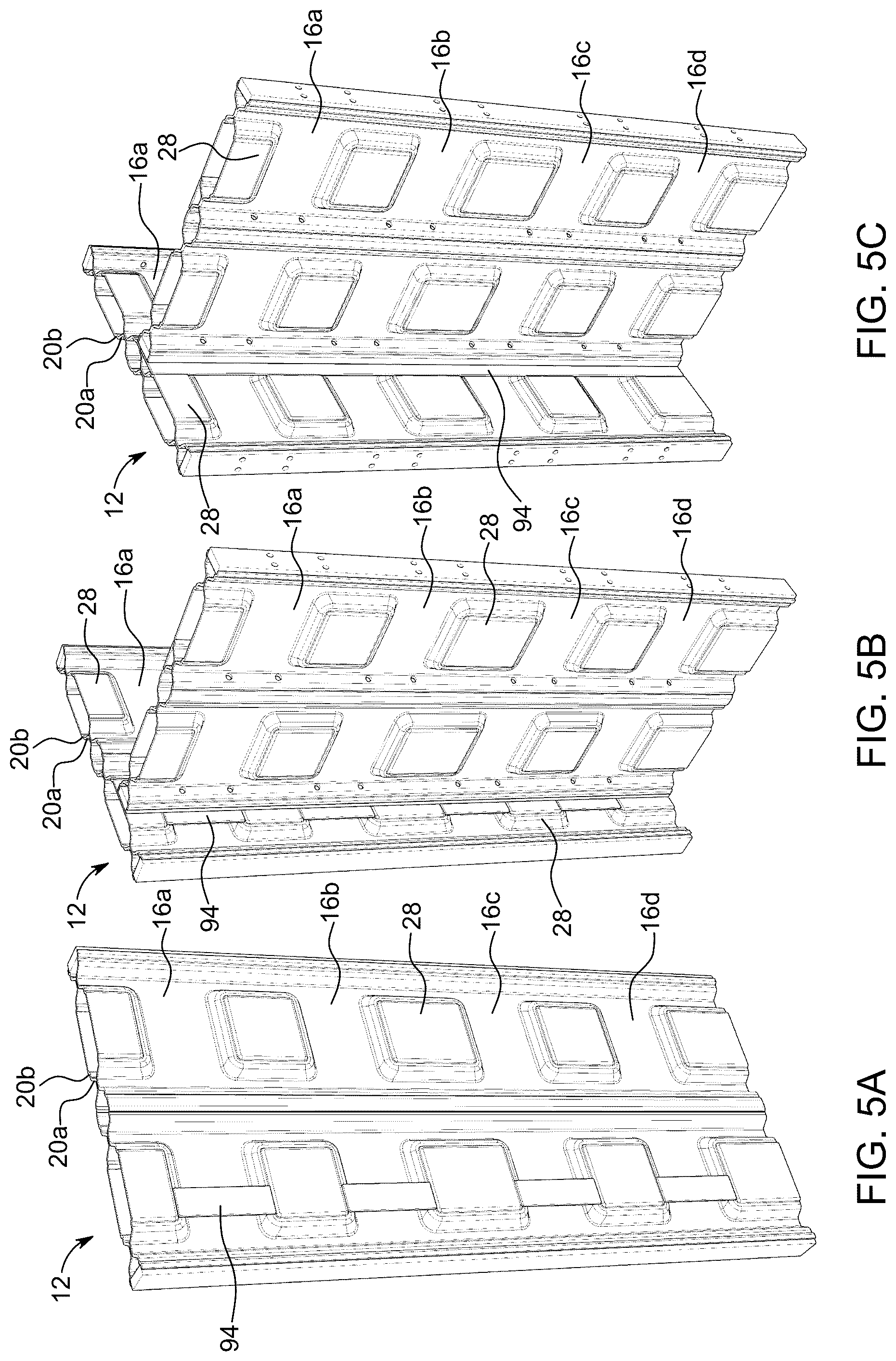 Patent US12338626 Figure 6 – Modular wall panel with integrated channels