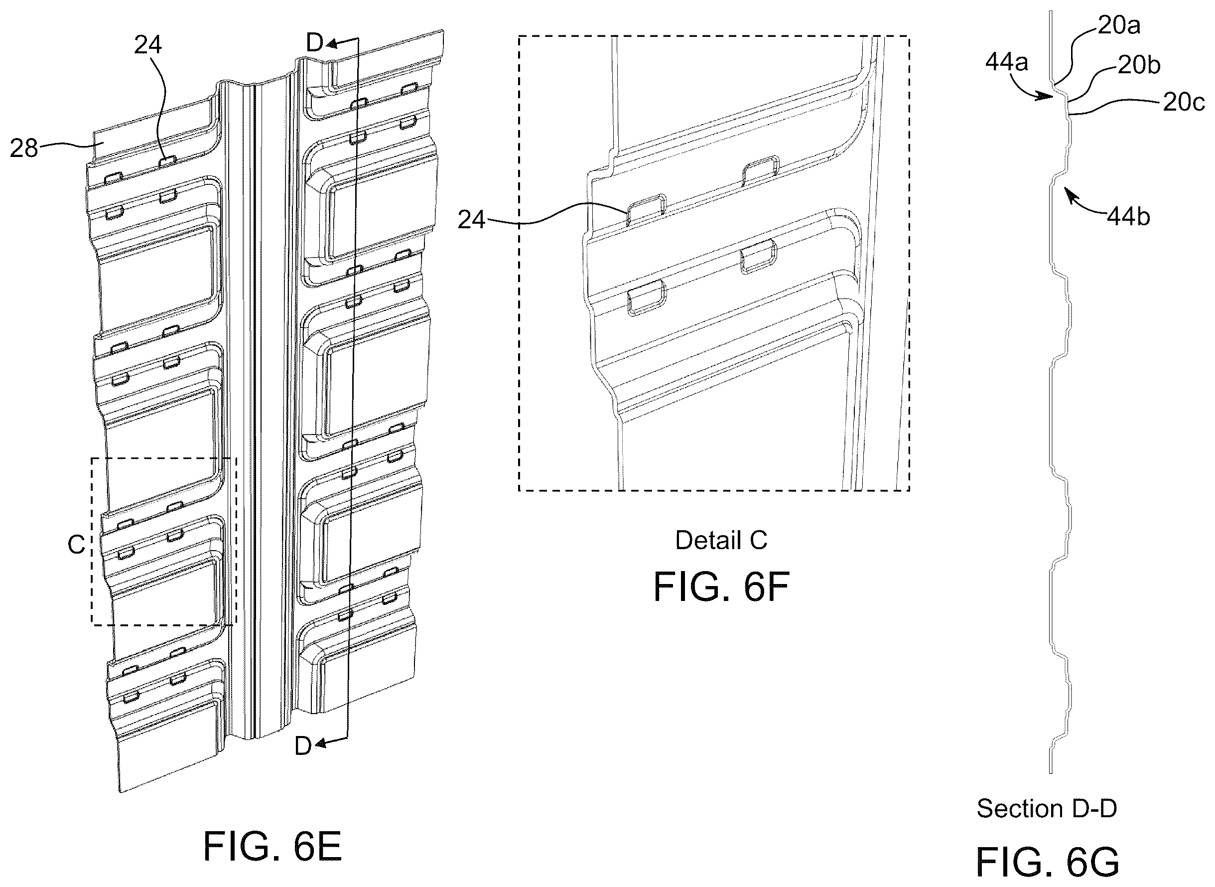 Patent US12338626 Figure 9 – Modular wall panel with integrated channels