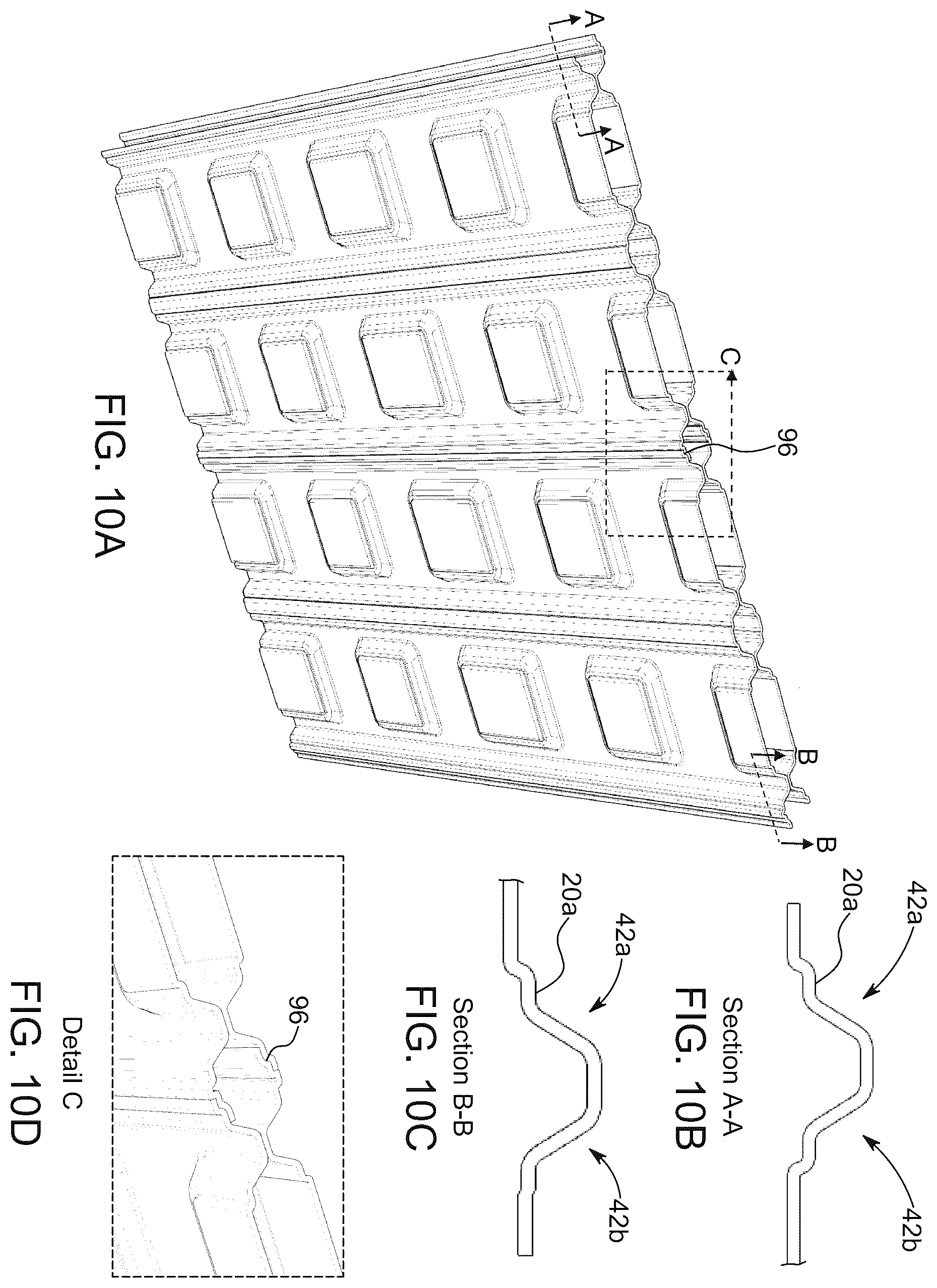 Patent US12338626 Figure 15 – Modular wall panel with integrated channels