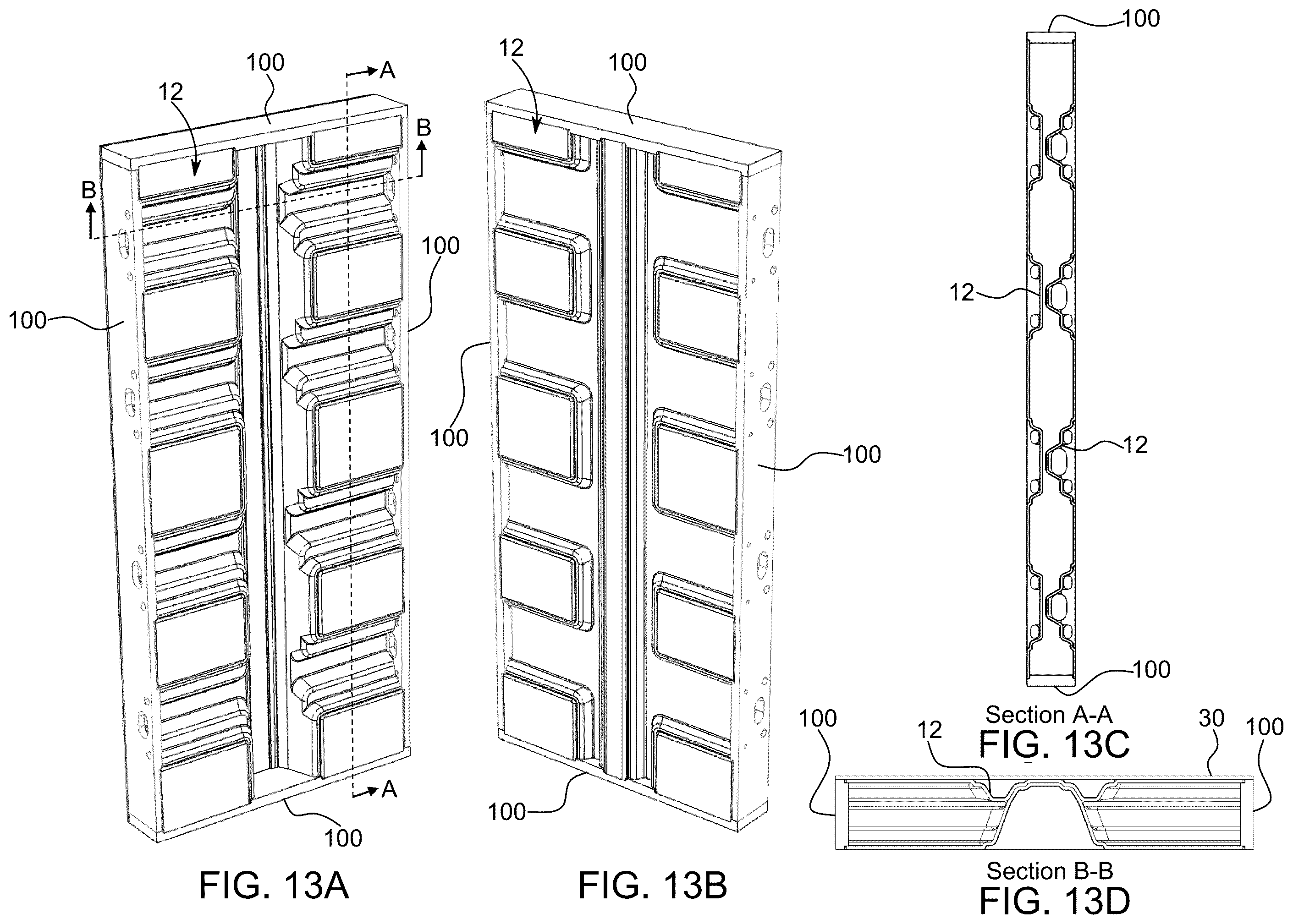 Patent US12338626 Figure 18 – Modular wall panel with integrated channels
