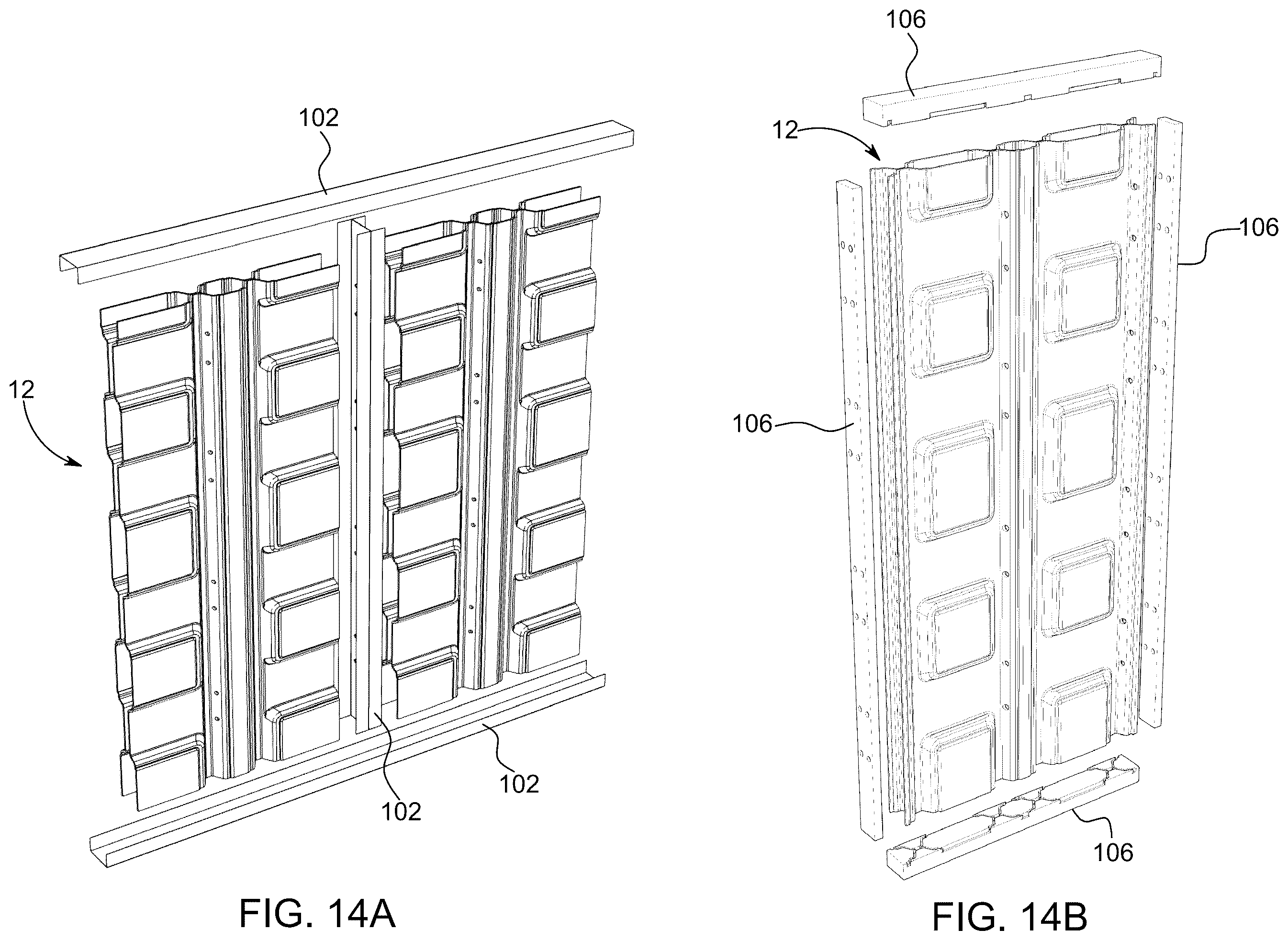 Patent US12338626 Figure 19 – Modular wall panel with integrated channels