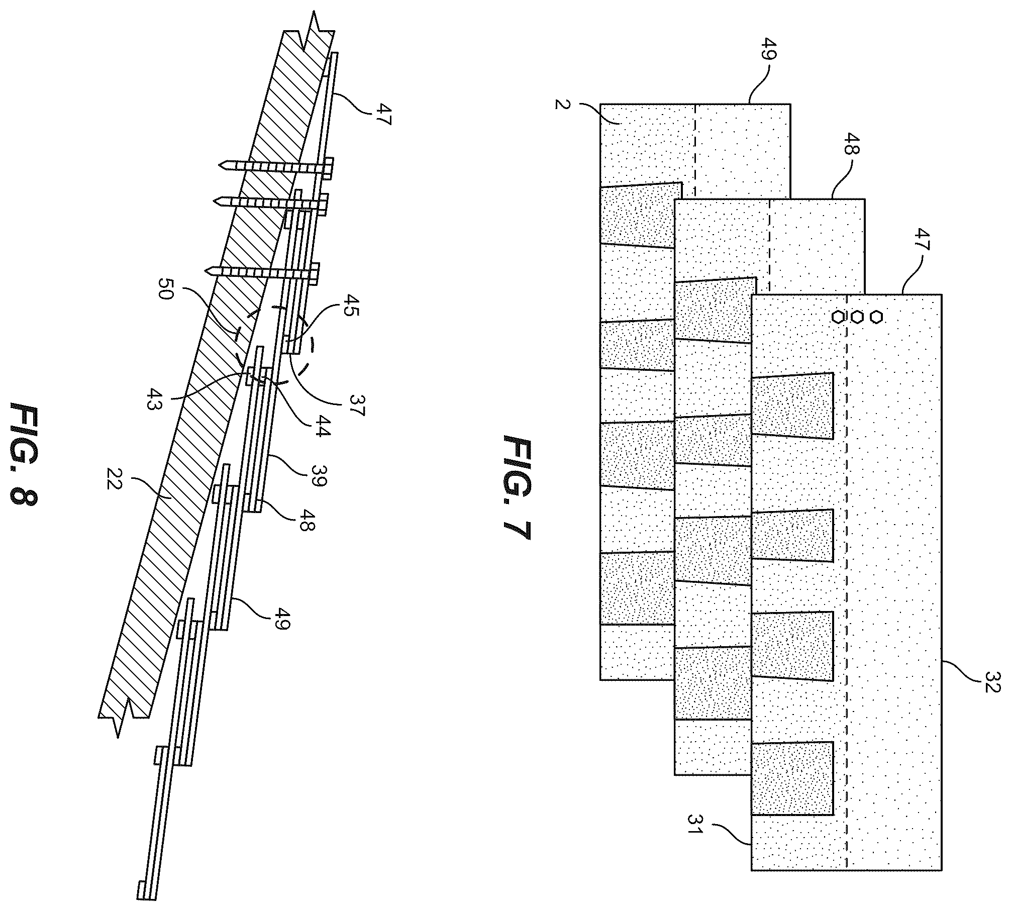 Patent US12338628 Figure 4 – Roofing system and associated roofing shingle