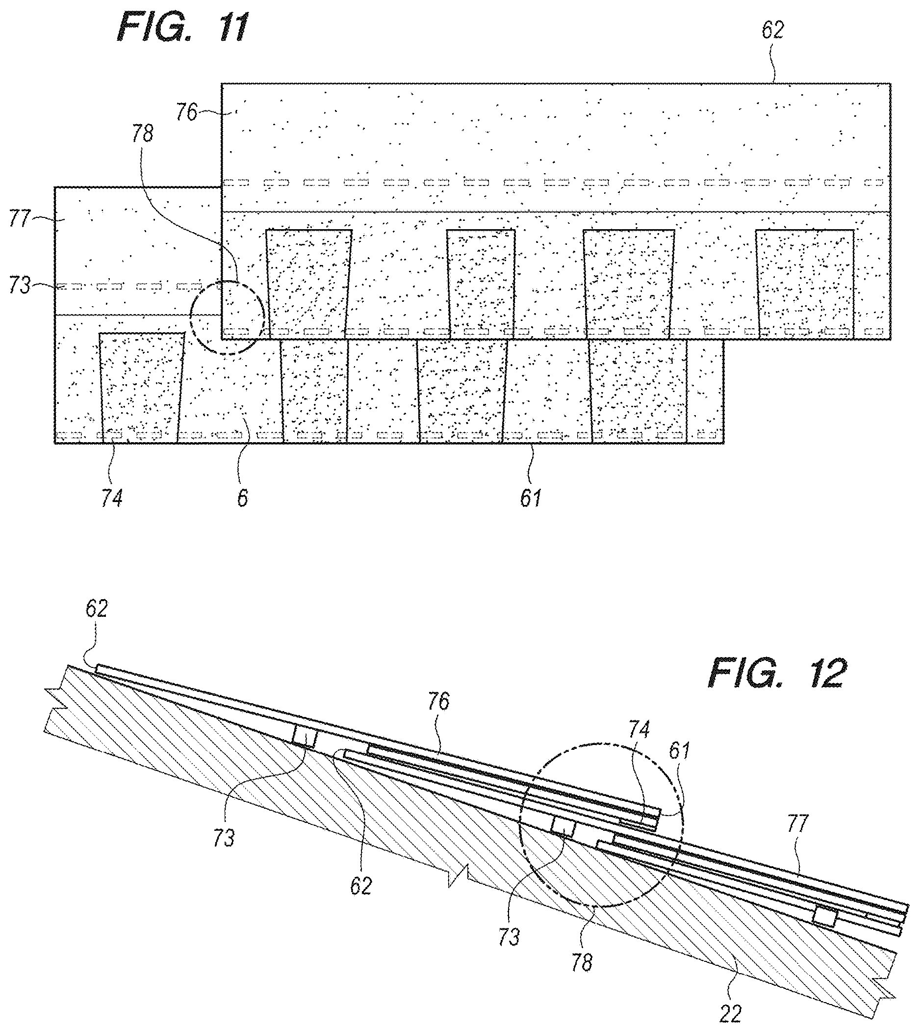 Patent US12338628 Figure 6 – Roofing system and associated roofing shingle