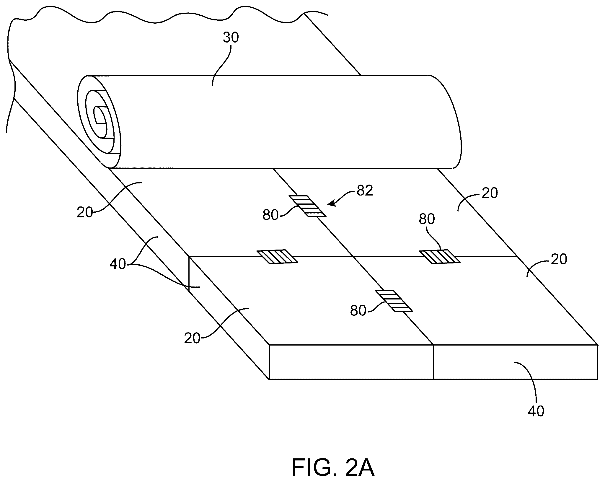 Patent US12338629 Figure 6 – Roofing systems with pre-attached conductive layers for electronic leak detection