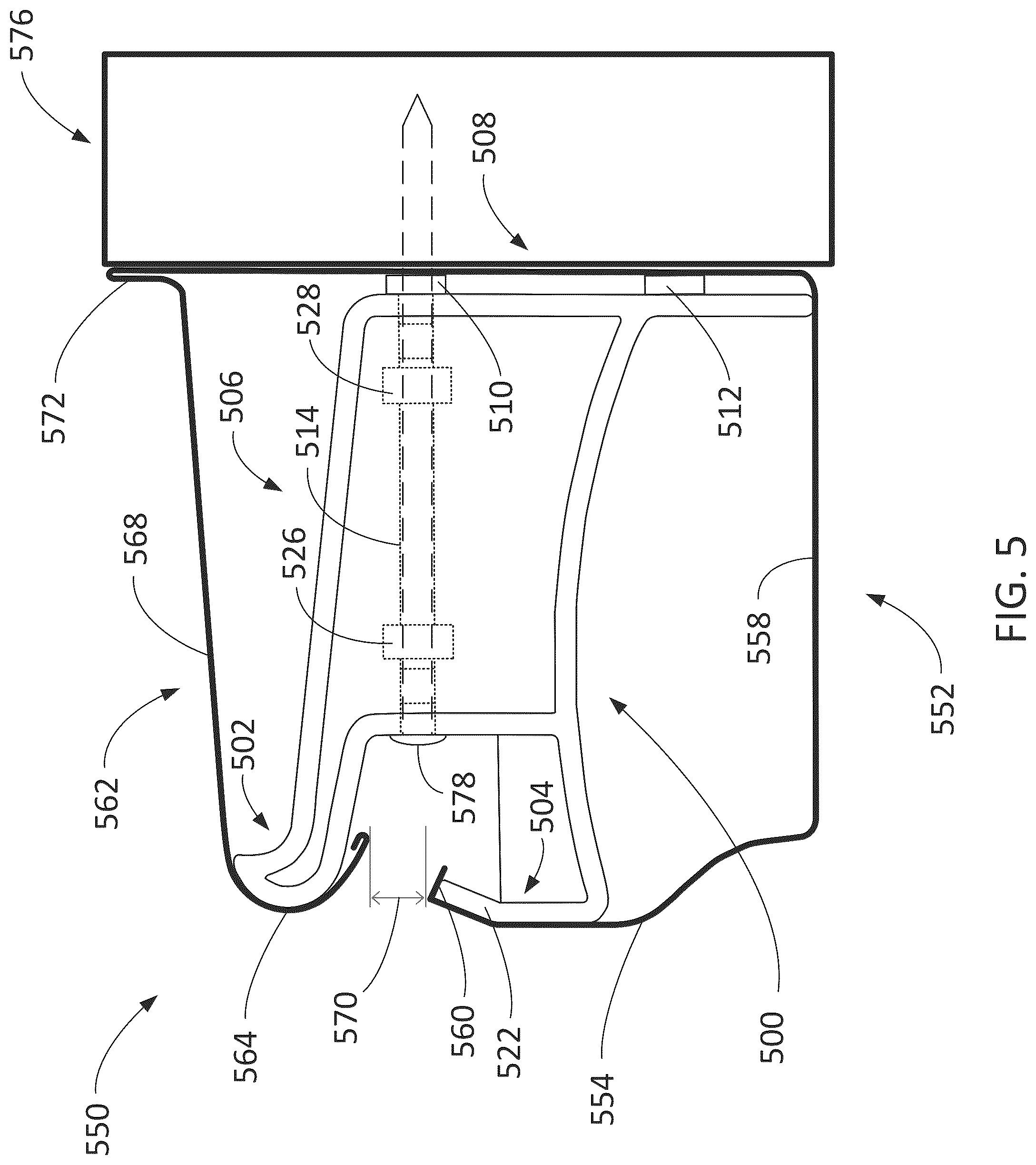 Patent US12338630 Figure 5 – Covered rain gutter system