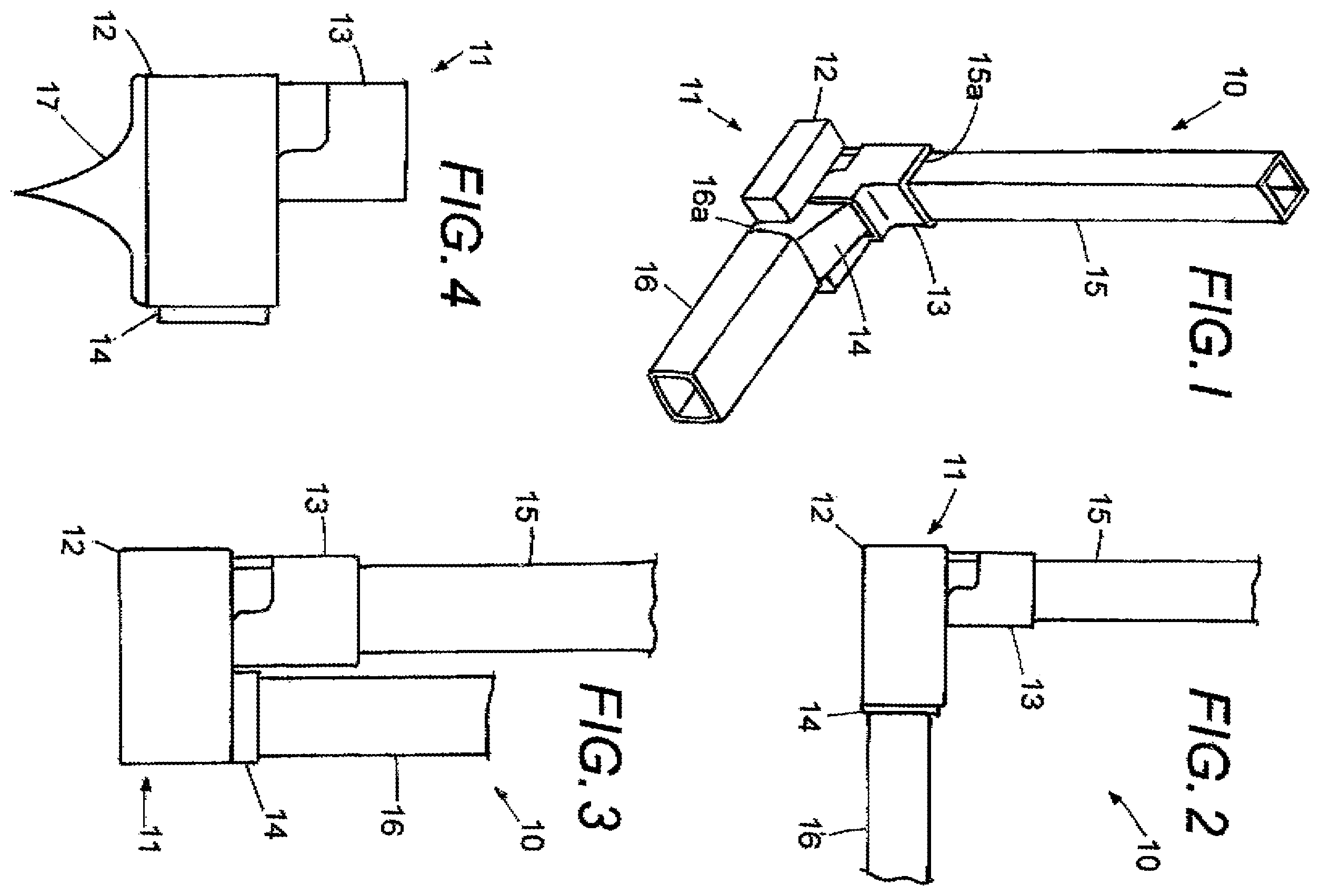 Patent US12338631 Figure 1 – Downspout gutter extension displacement device