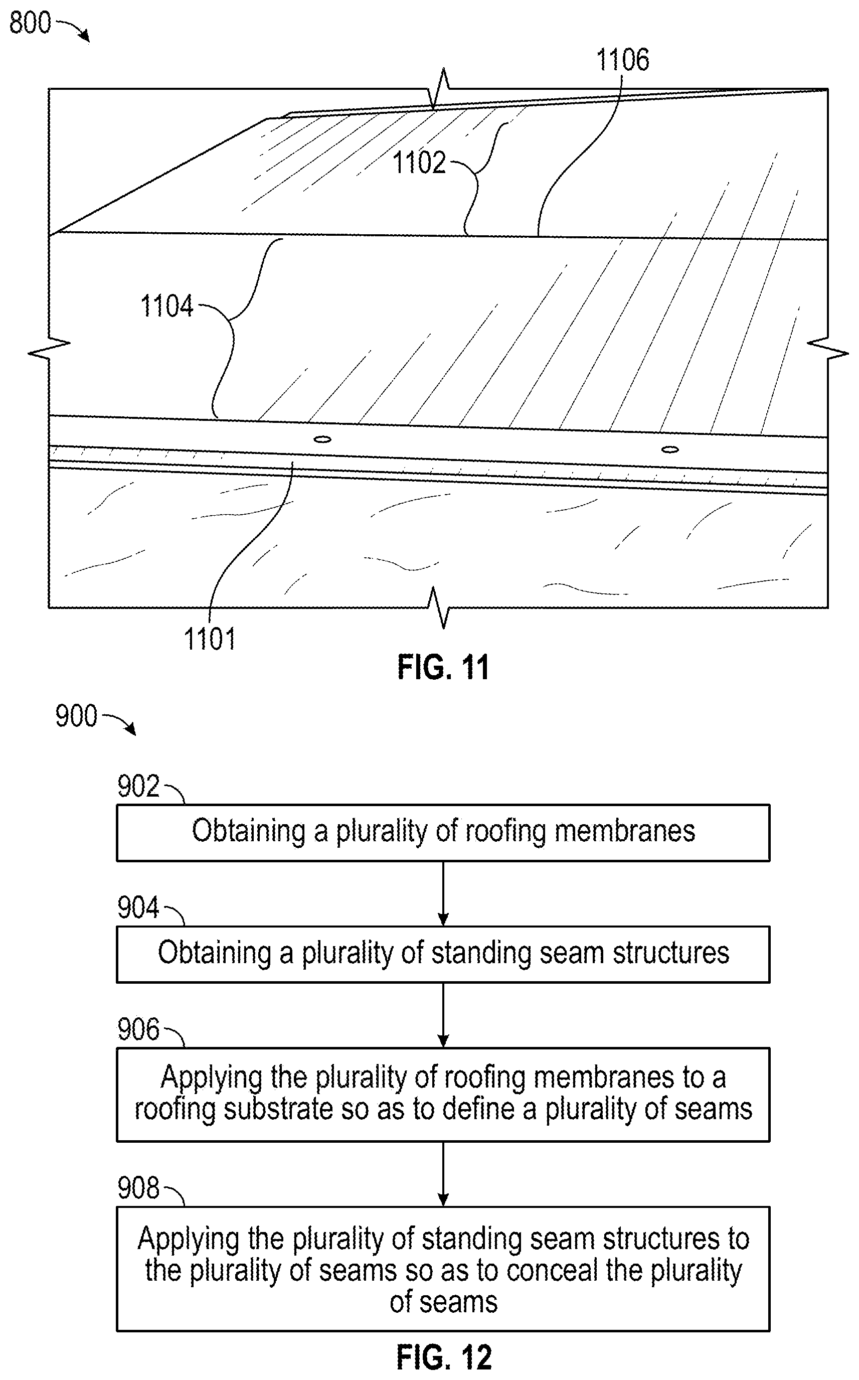 Patent US12338632 Figure 5 – Roofing structures and related methods