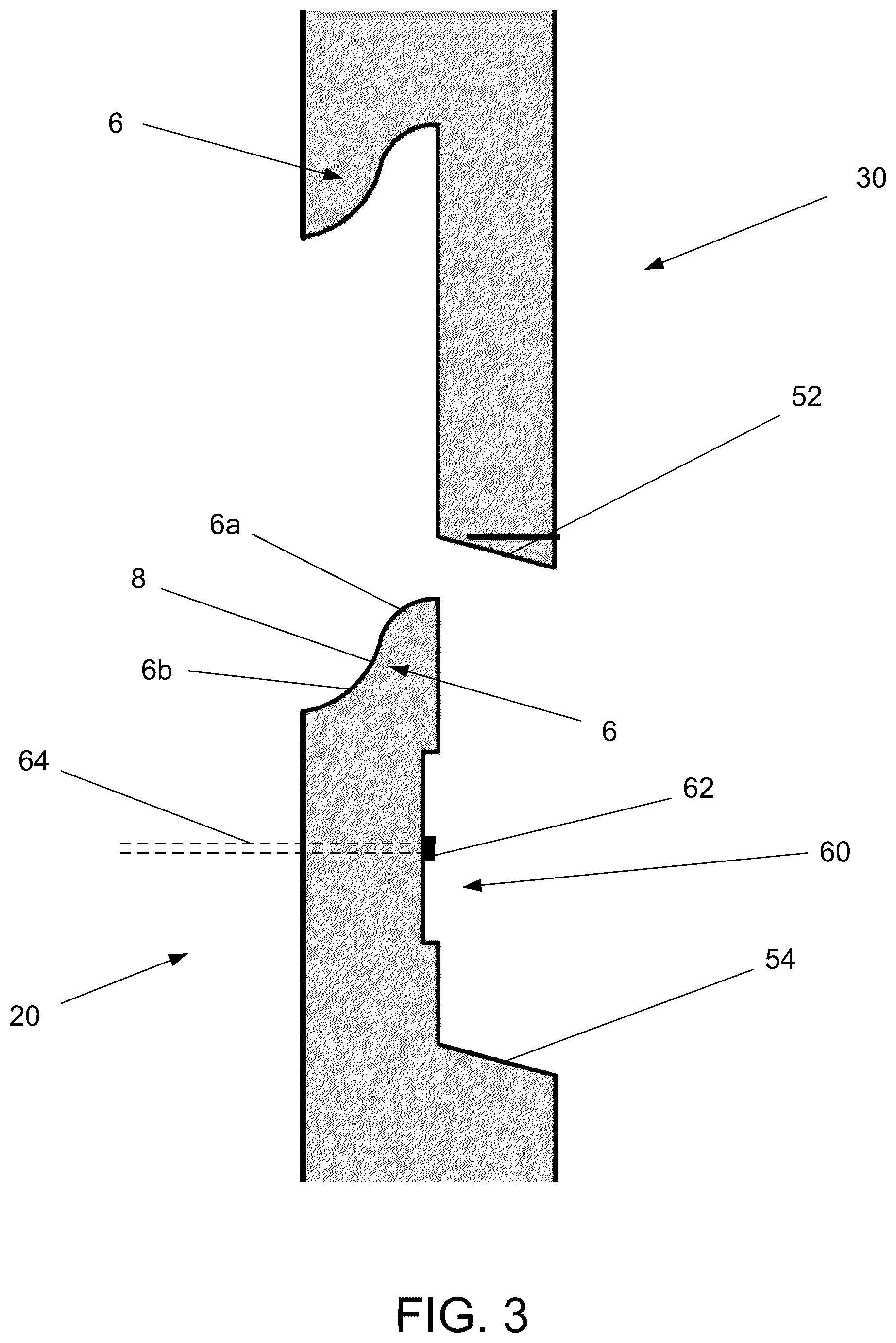 Patent US12338636 Figure 3 – Nickel-gap flat siding product with locking joint