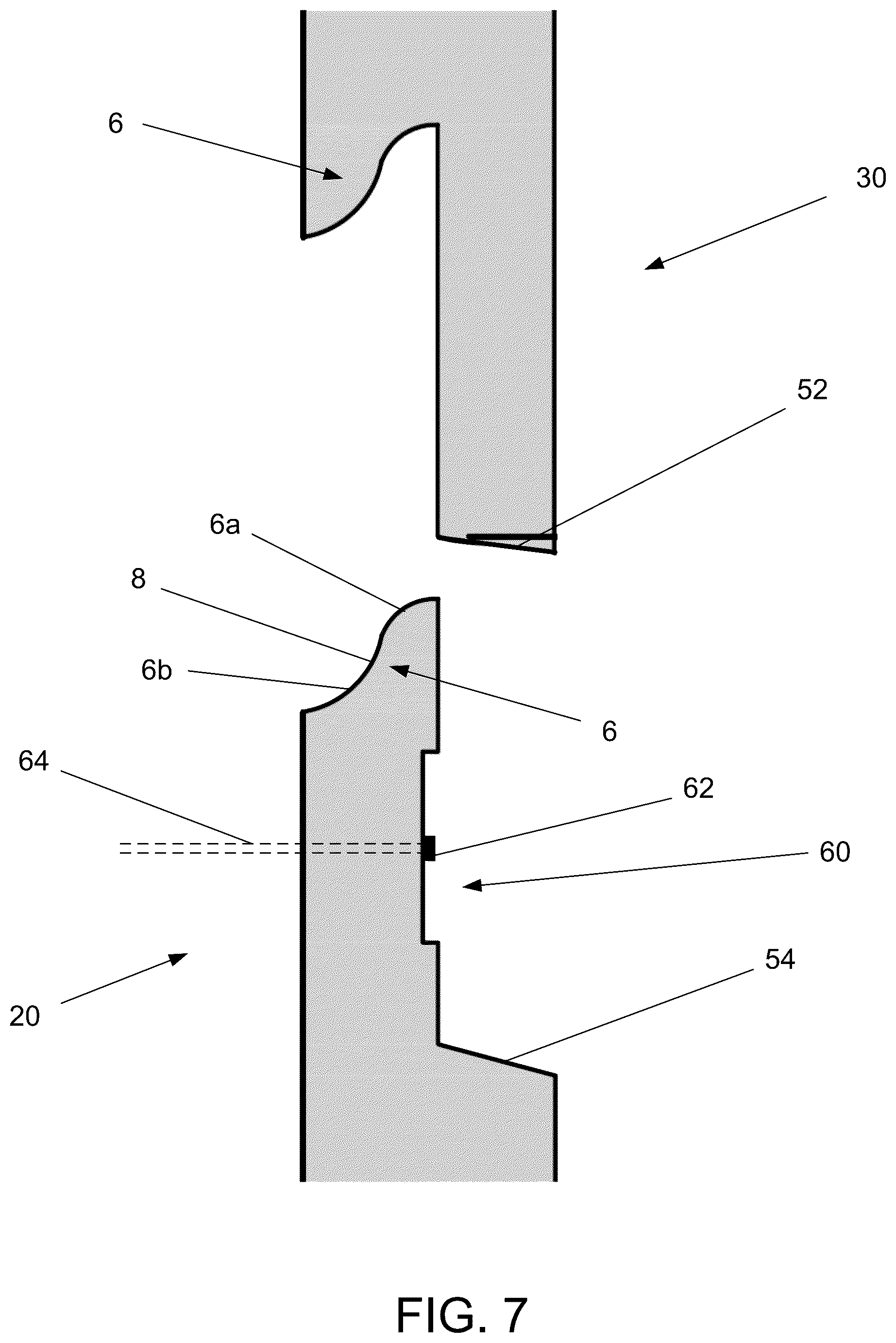 Patent US12338636 Figure 7 – Nickel-gap flat siding product with locking joint