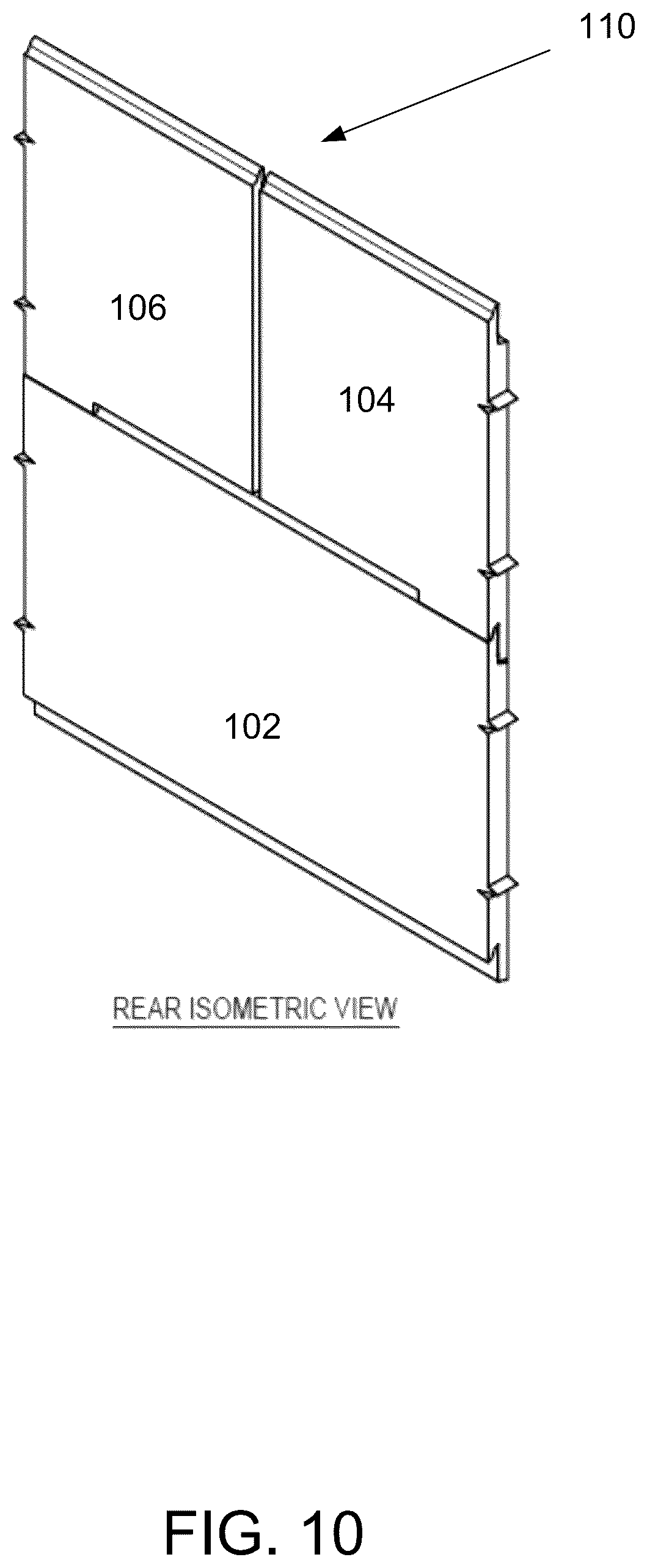 Patent US12338636 Figure 10 – Nickel-gap flat siding product with locking joint