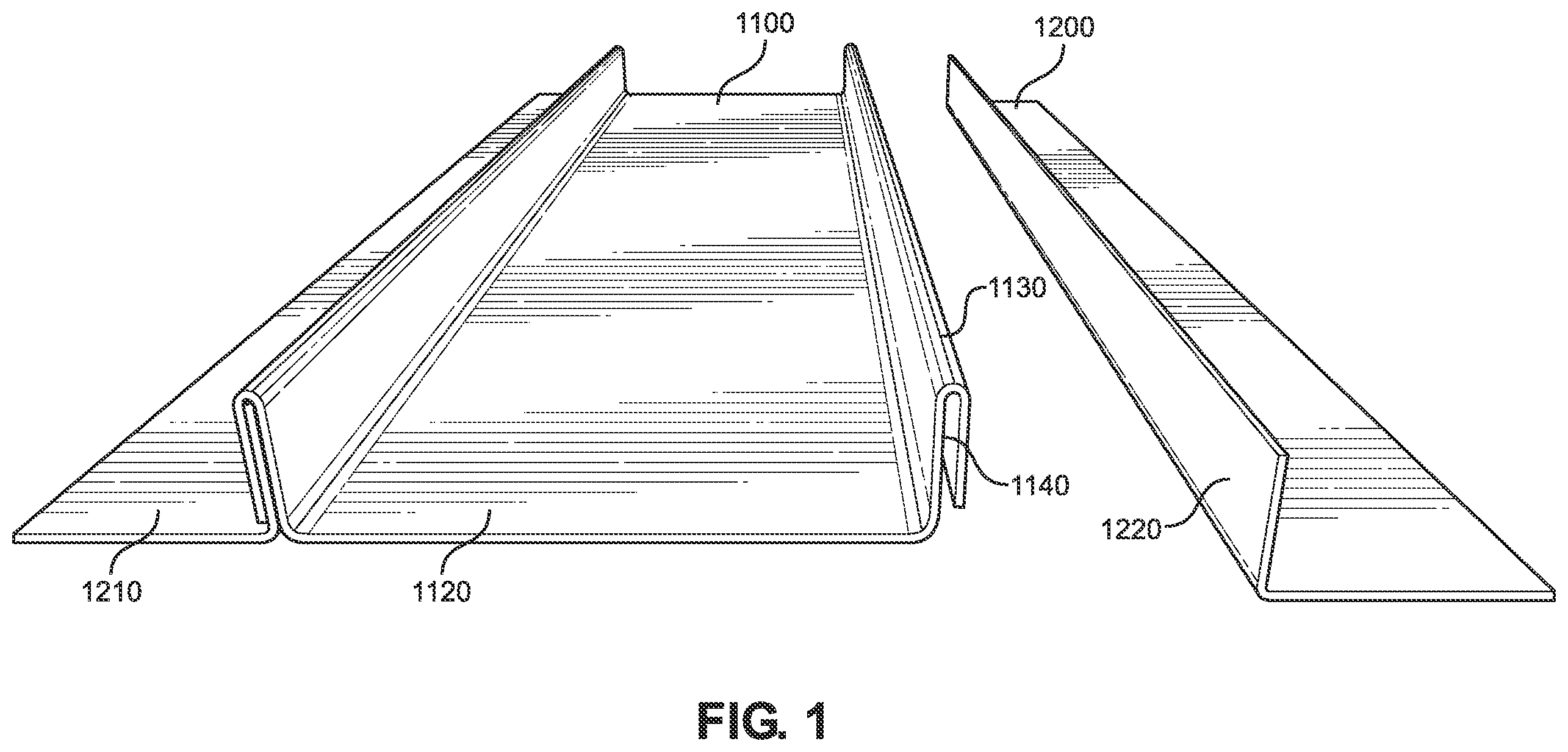 Patent US12338639 Figure 1 – Modular trim assembly